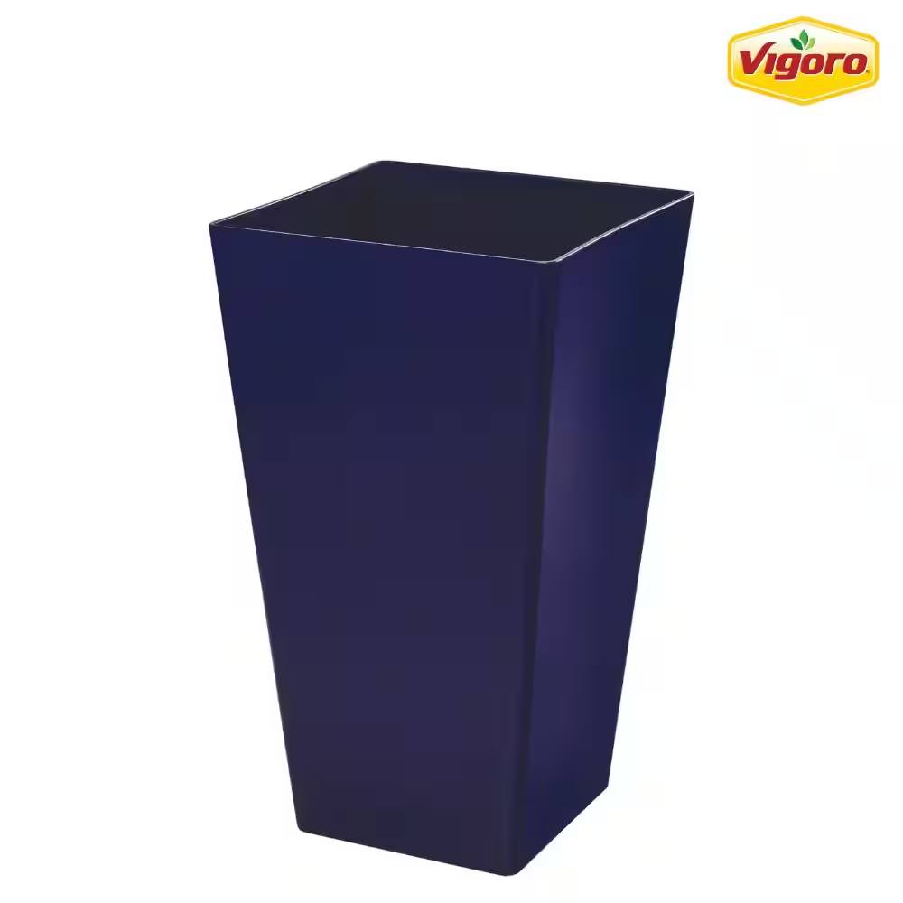 Brand new 11.5 in. Harmony Medium Cobalt Blue Plastic Square Planter