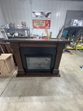 Brand new and fully assembled Real Flame Callaway 63 in. Grand Electric Fireplace in Chestnut Oak Chestnut oak finishing