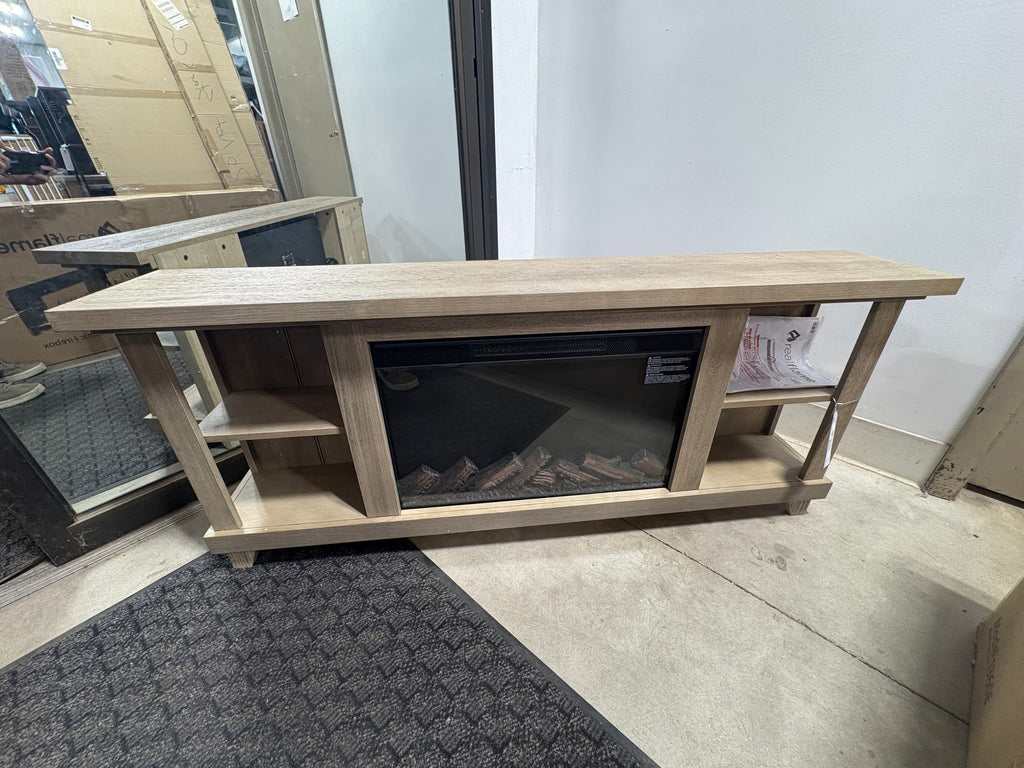 Brand new Real Flame Penrose Slim 58 in. Freestanding Wooden Electric Fireplace in Driftwood