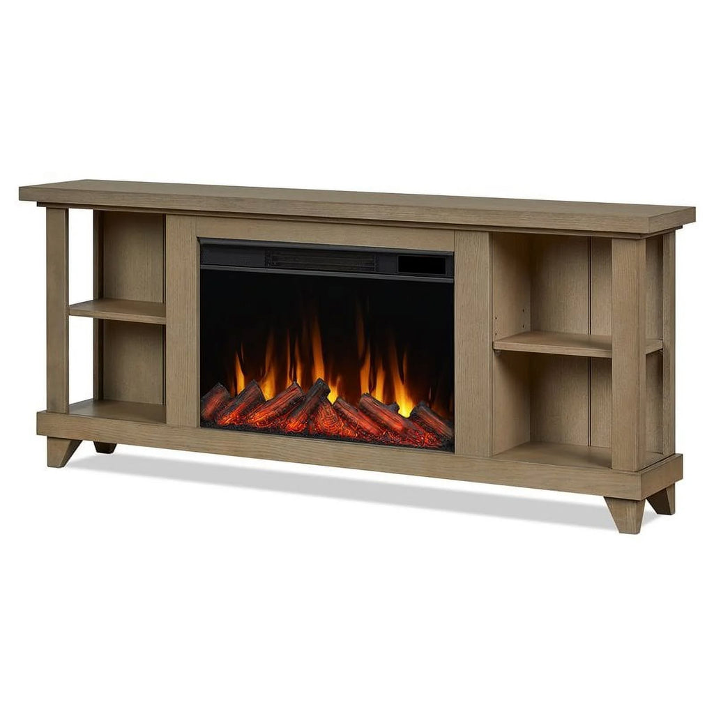 Brand new Real Flame Penrose Slim 58 in. Freestanding Wooden Electric Fireplace in Driftwood
