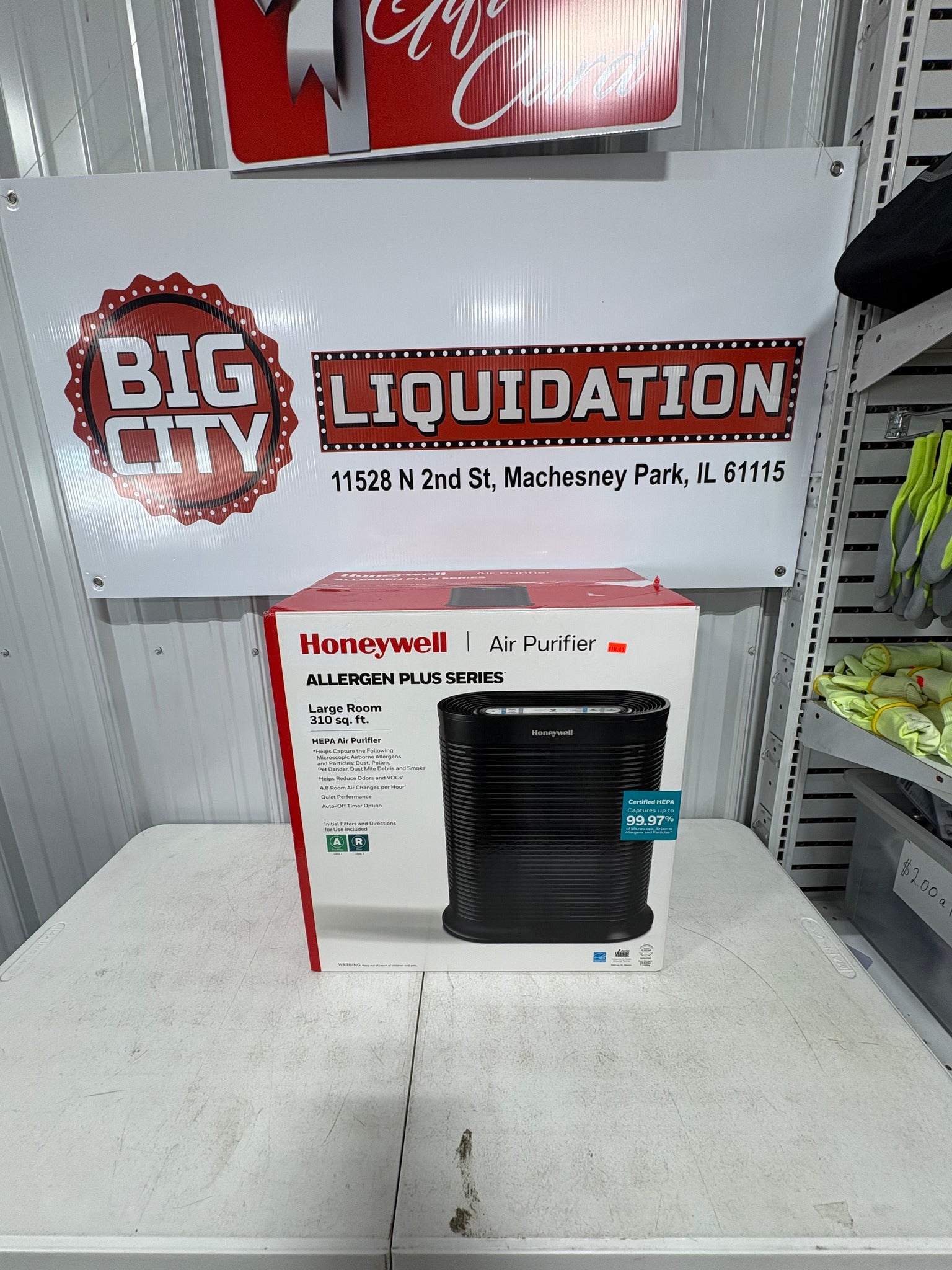 Brand new Honeywell HEPA Air Purifier, Large Room (310 sq. ft.) Black