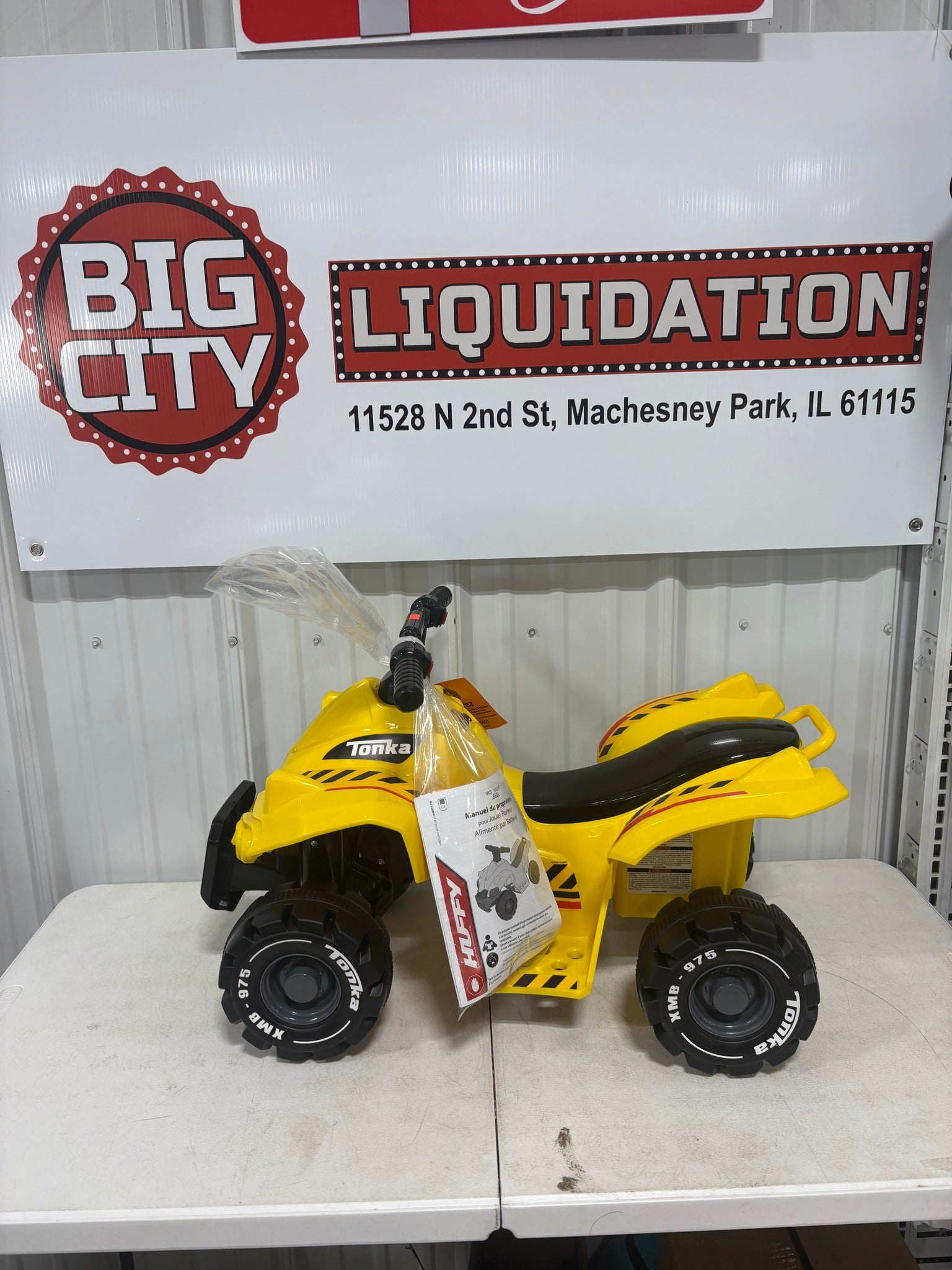 Brand new Huffy Tonka Truck Battery Ride-On Quad - 6V - Age 1.5+ Years Old