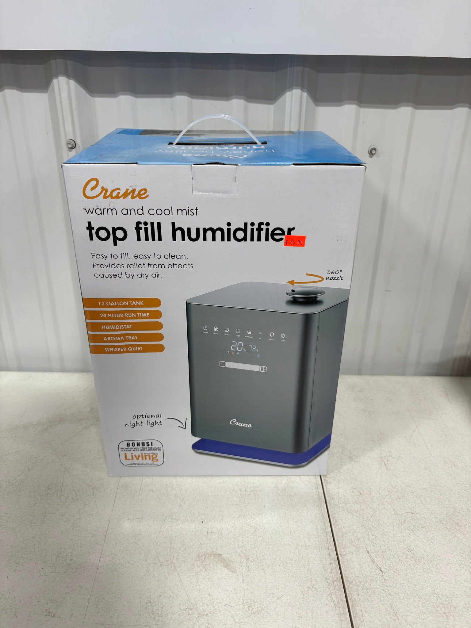 Brand new Crane Top-Fill Premium Ultrasonic Cool Mist Humidifier