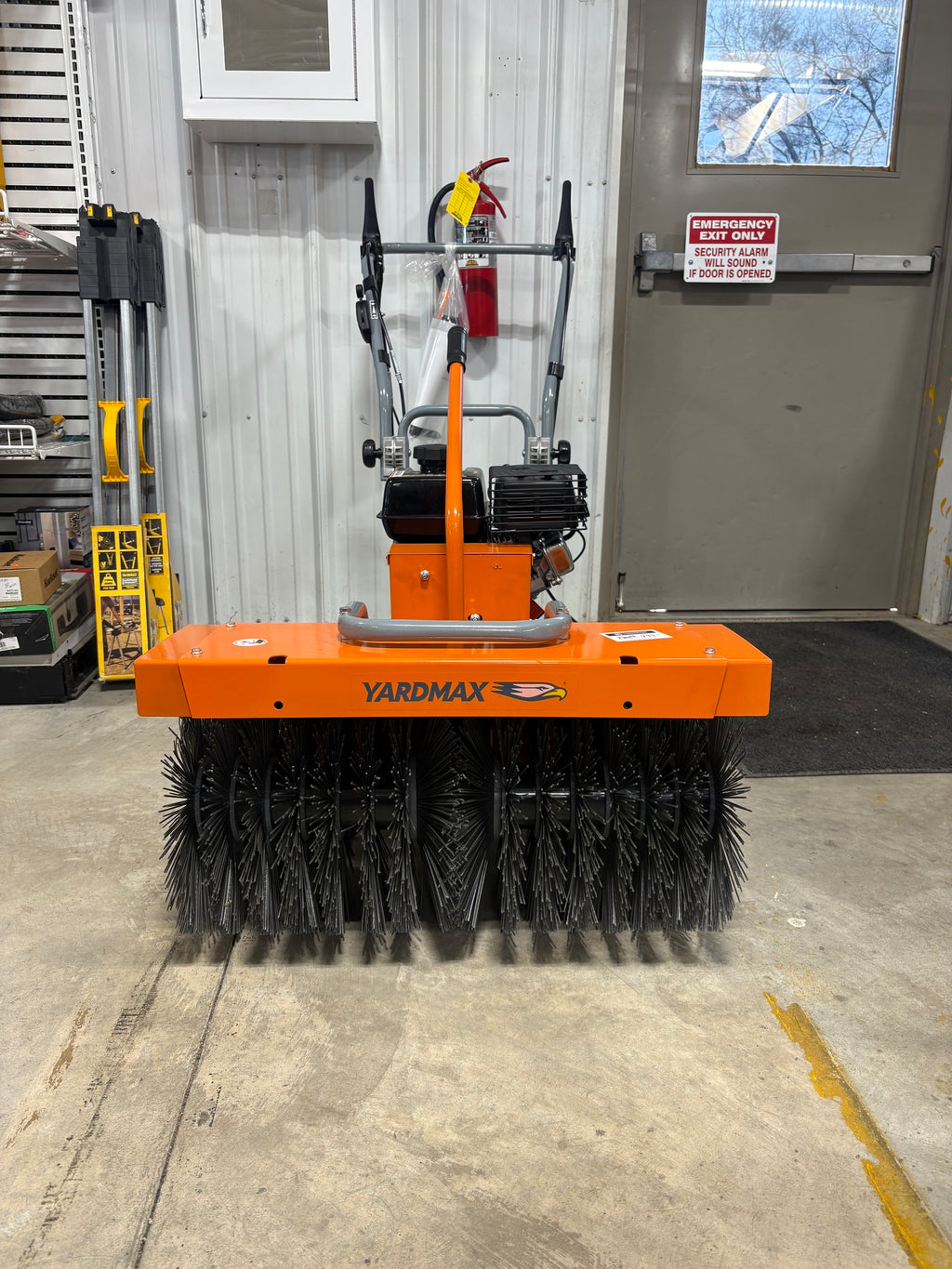 Brand new YARDMAX YP7160 27.5 in. 209 cc 0.0 cu. ft. Manual Push Gas Lawn Sweeper