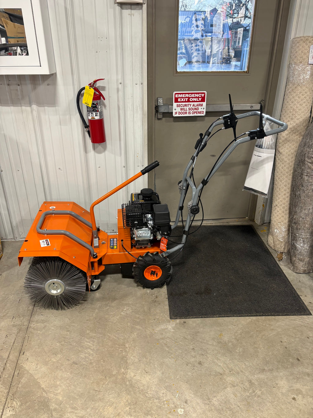 Brand new YARDMAX YP7160 27.5 in. 209 cc 0.0 cu. ft. Manual Push Gas Lawn Sweeper