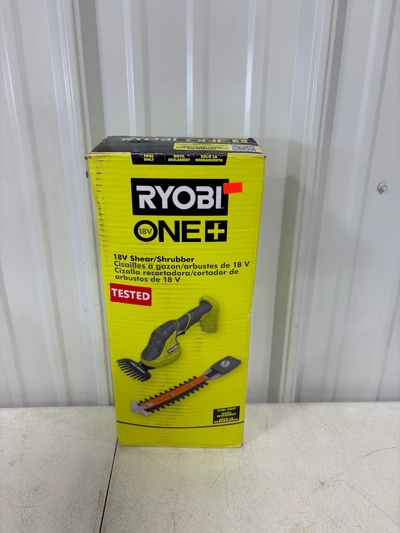 RYOBI ONE+ 18V Cordless Grass Shear and Shrubber Trimmer (Tool Only)