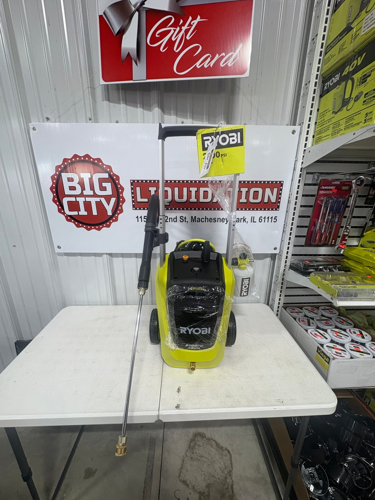 RYOBI 2100 PSI 1.2 GPM Cold Water Corded Electric Pressure Washer with Foamer