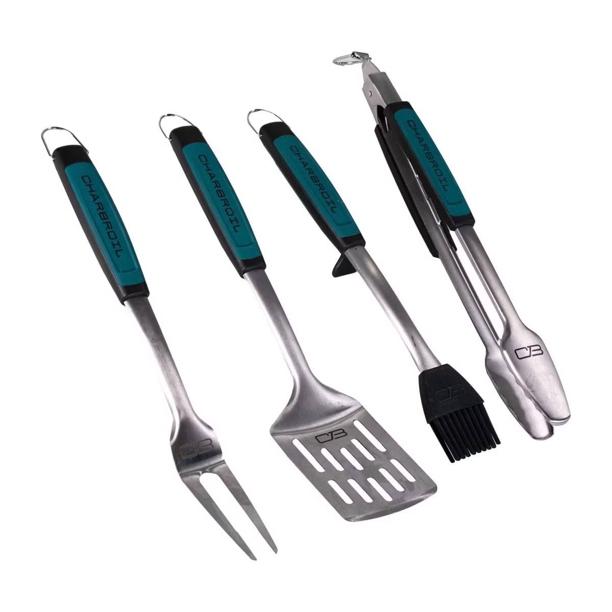 Brand new Char-Broil 4pc Comfort Grip Tool Heat-Resistant Grill Cookware Set