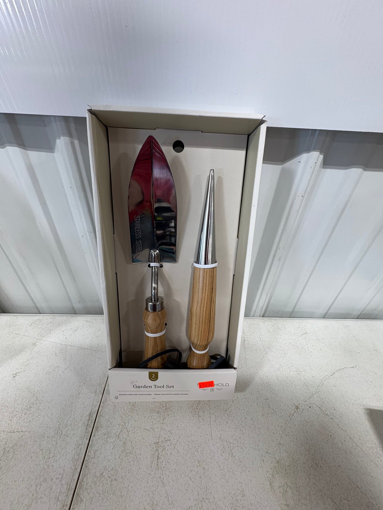 Brand new 2pc Plant Gardening Tool Set Stainless Steel Finish