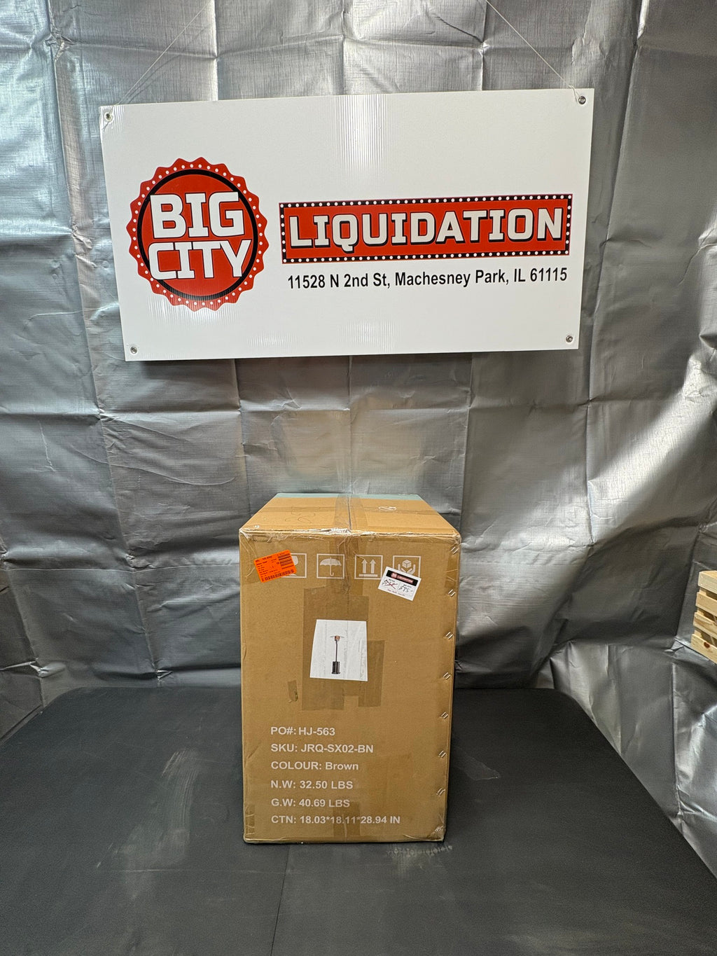 Brand new 48,000 BTU Double-Layer Stainless Steel Propane Patio Heater Auto-off Safety Protection System with Wheels