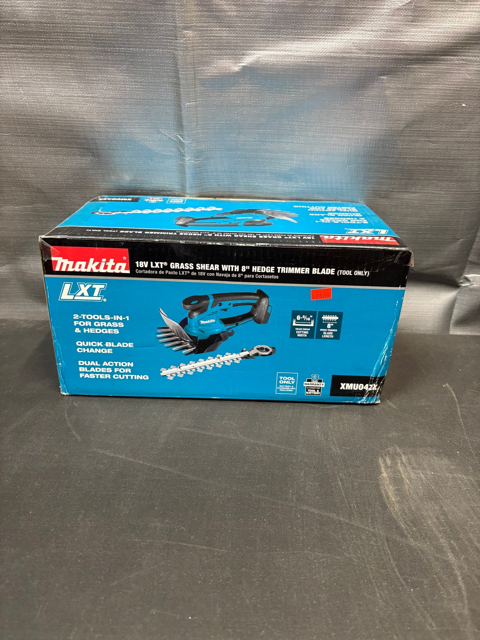 Makita LXT 18V Lithium-Ion Cordless Grass Shear with Hedge Trimmer Blade, Tool Only
