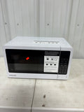 Brand new Vissani 0.7 cu. ft. Electric 700-W Countertop Microwave in White Turntable, 6-Heating Functions, and 2-Step Lock System
