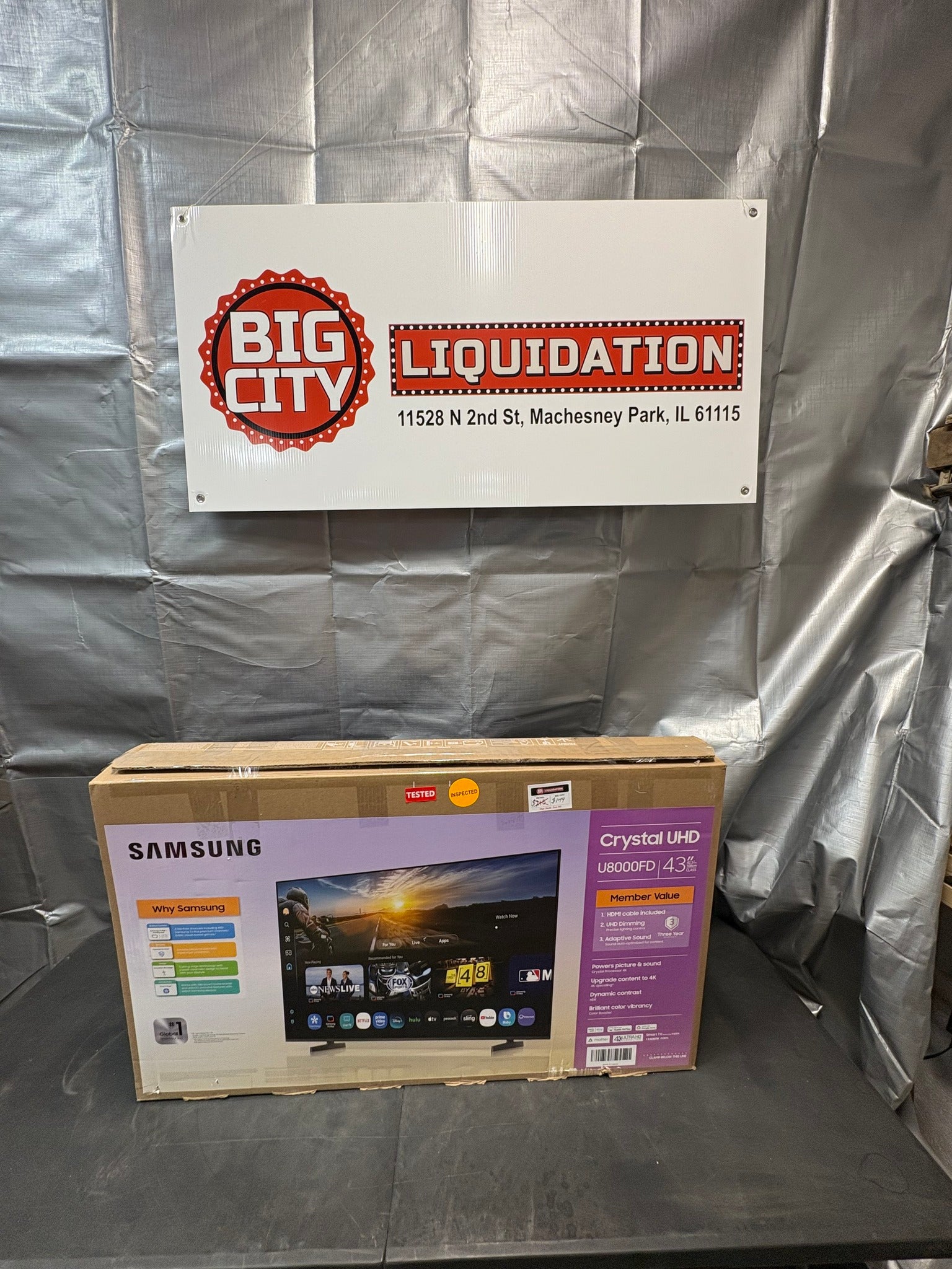 Brand new SAMSUNG 43" Class U8000F Series 4K Crystal UHD Smart TV