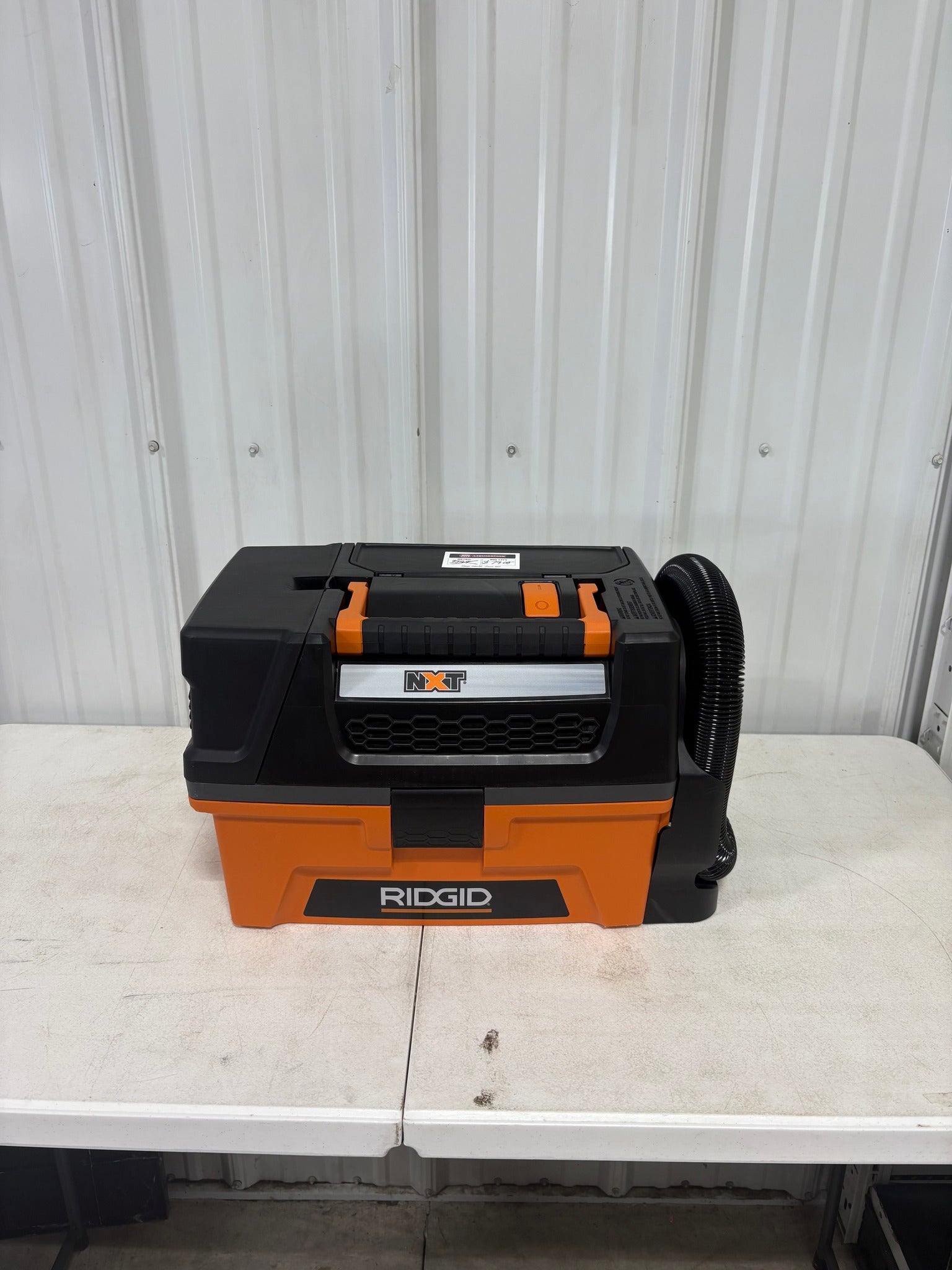 Brand new RIDGID 3 Gal. 5.0 Peak HP NXT Shop Vacuum Wet Dry Vac with Fine Dust Filter, Expandable Hose and Accessory Attachments