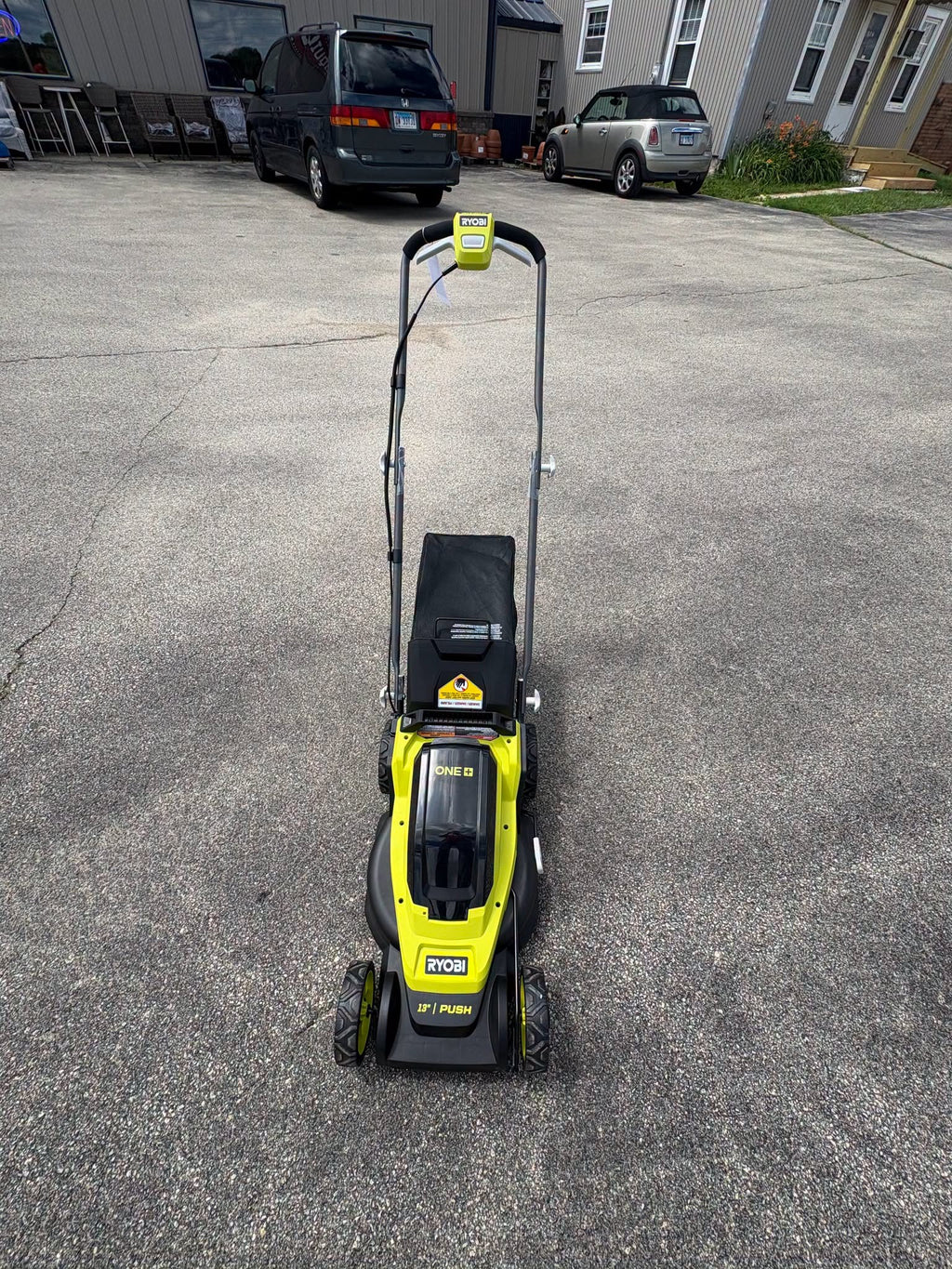 Brand new RYOBI ONE+ 18V 13 in. Cordless Battery Walk Behind Push Lawn Mower (Tool Only)