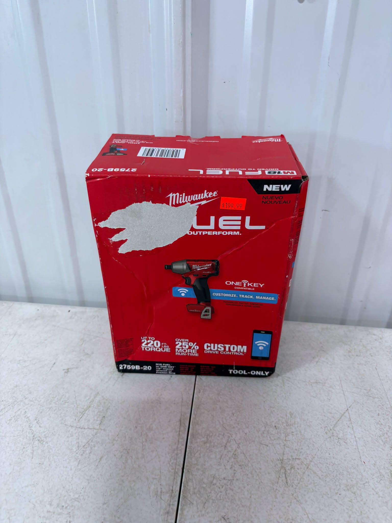 Brand new Milwaukee M18 FUEL ONE-KEY 18V Lithium-Ion Brushless Cordless 1/2 in. Impact Wrench w/ Friction Ring (Tool-Only)