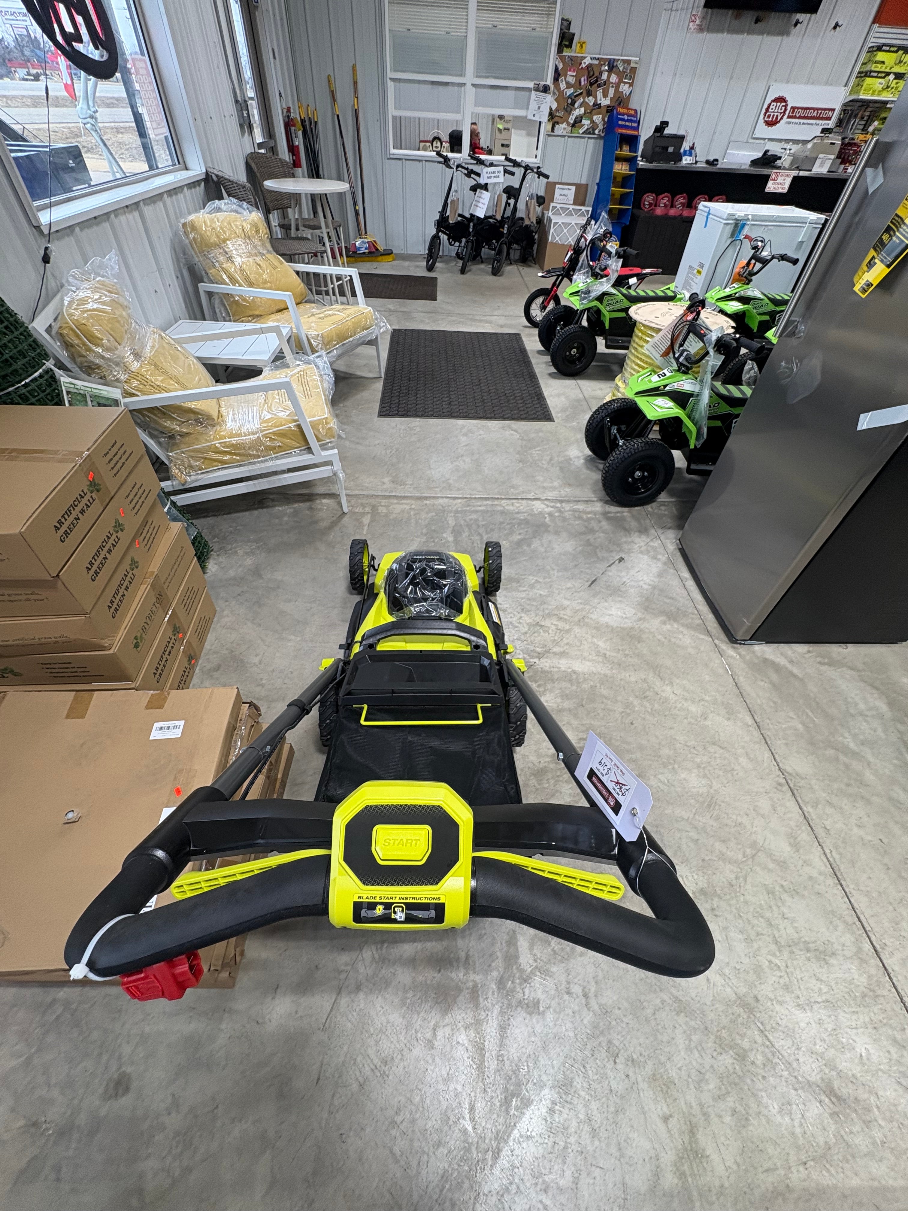 Brand new RYOBI 40V HP Brushless 20 in. Cordless Battery Walk Behind Push Lawn Mower with 6.0 Ah Battery and Charger