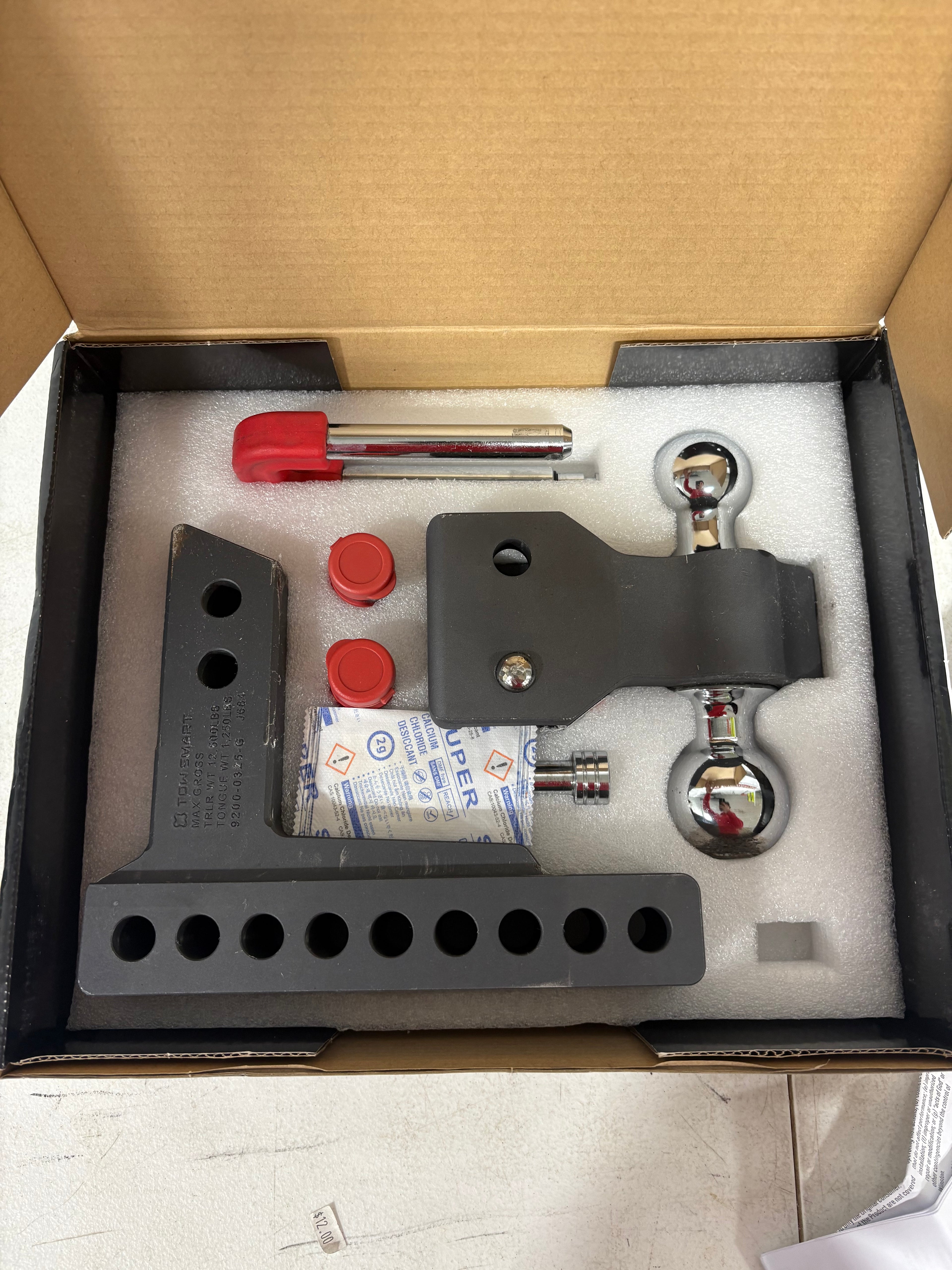 Lightly Used TowSmart Class 5, 12,500 lbs. 6 in. Drop to 6 in. Rise, Adjustable Trailer Hitch Dual Ball Mount