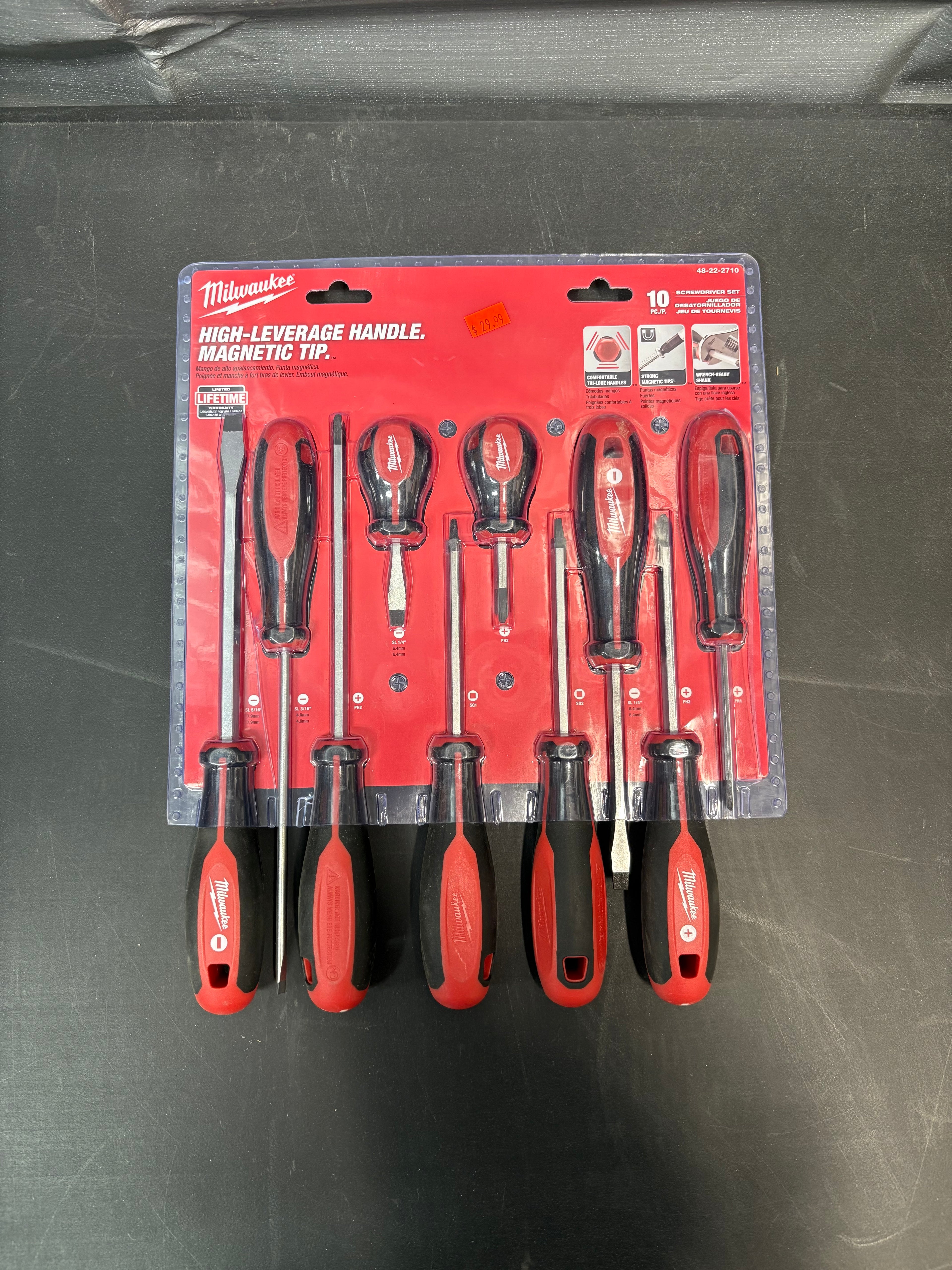Brand new Milwaukee Combination Screwdriver Set (10-Piece)