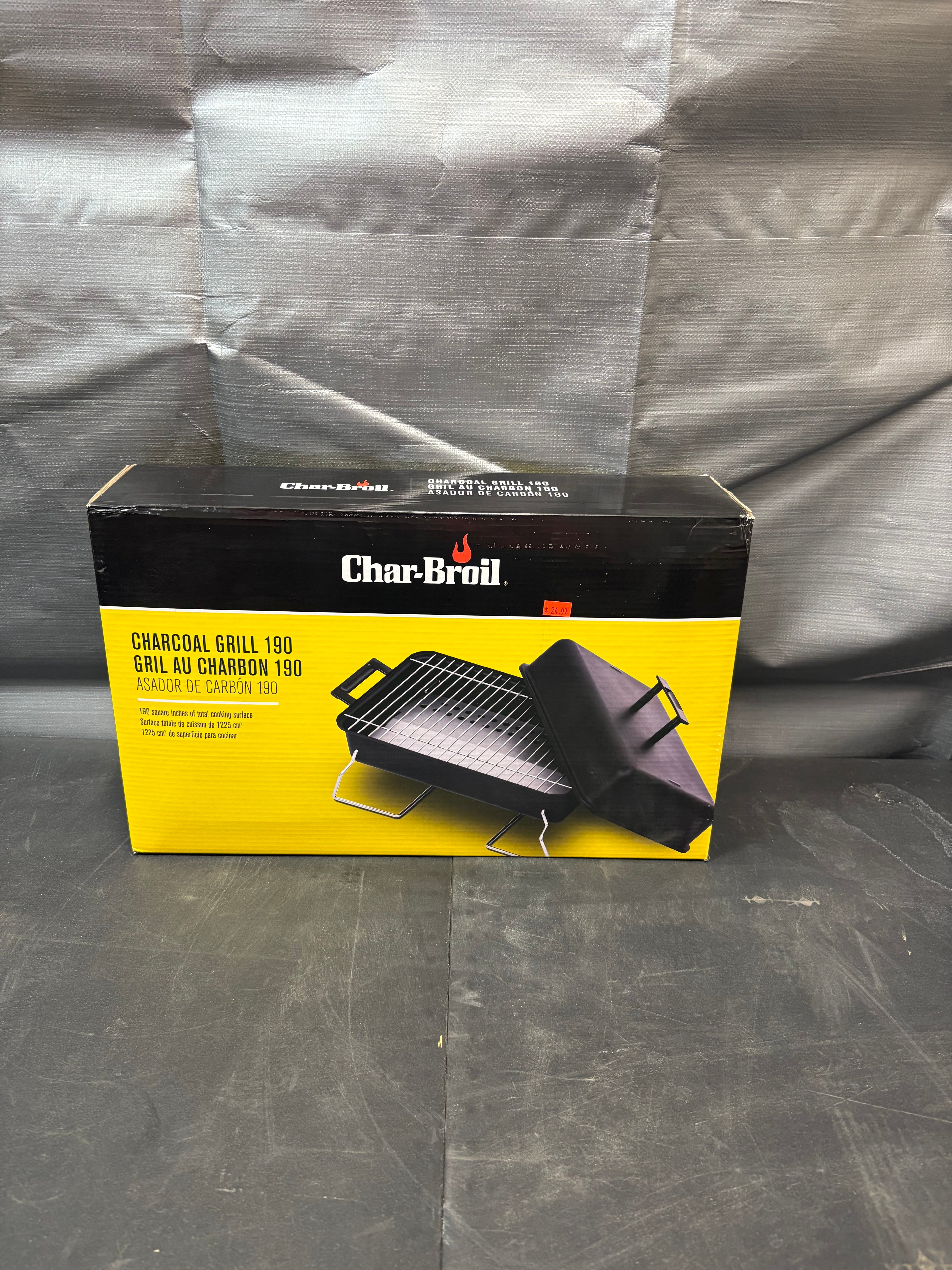 Brand new Charbroil 190 Sq. Inch Portable Charcoal Grill