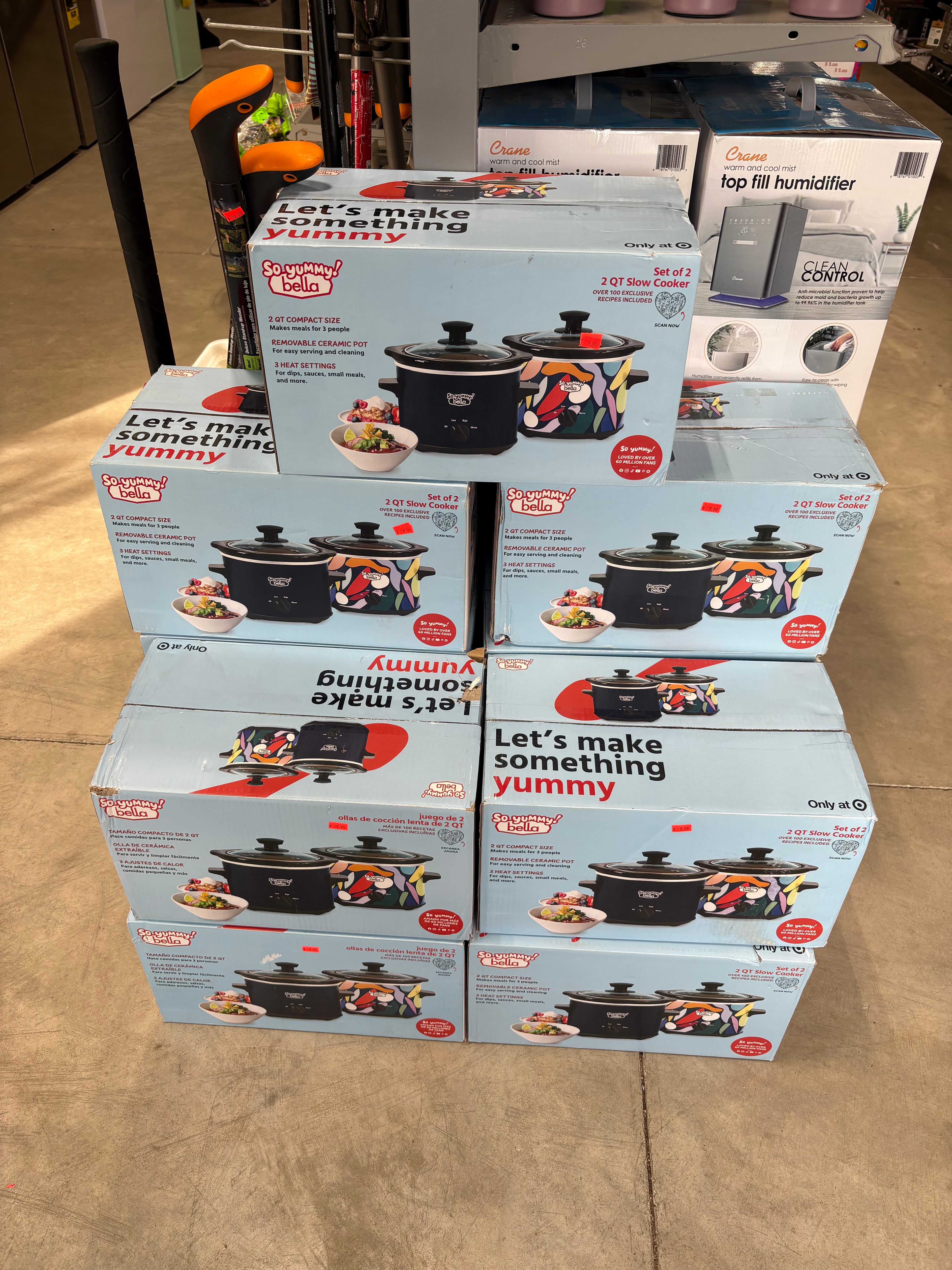 Brand new So Yummy Bella 2.0 Qt. Twin Set Slow Cooker, Navy Blue