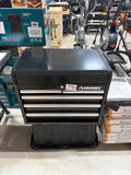 Brand new Husky Tool Storage 26 in. W x 16 in. D 5-Drawer Gloss Black Top Tool Chest. Has scratches and dents, see pictures