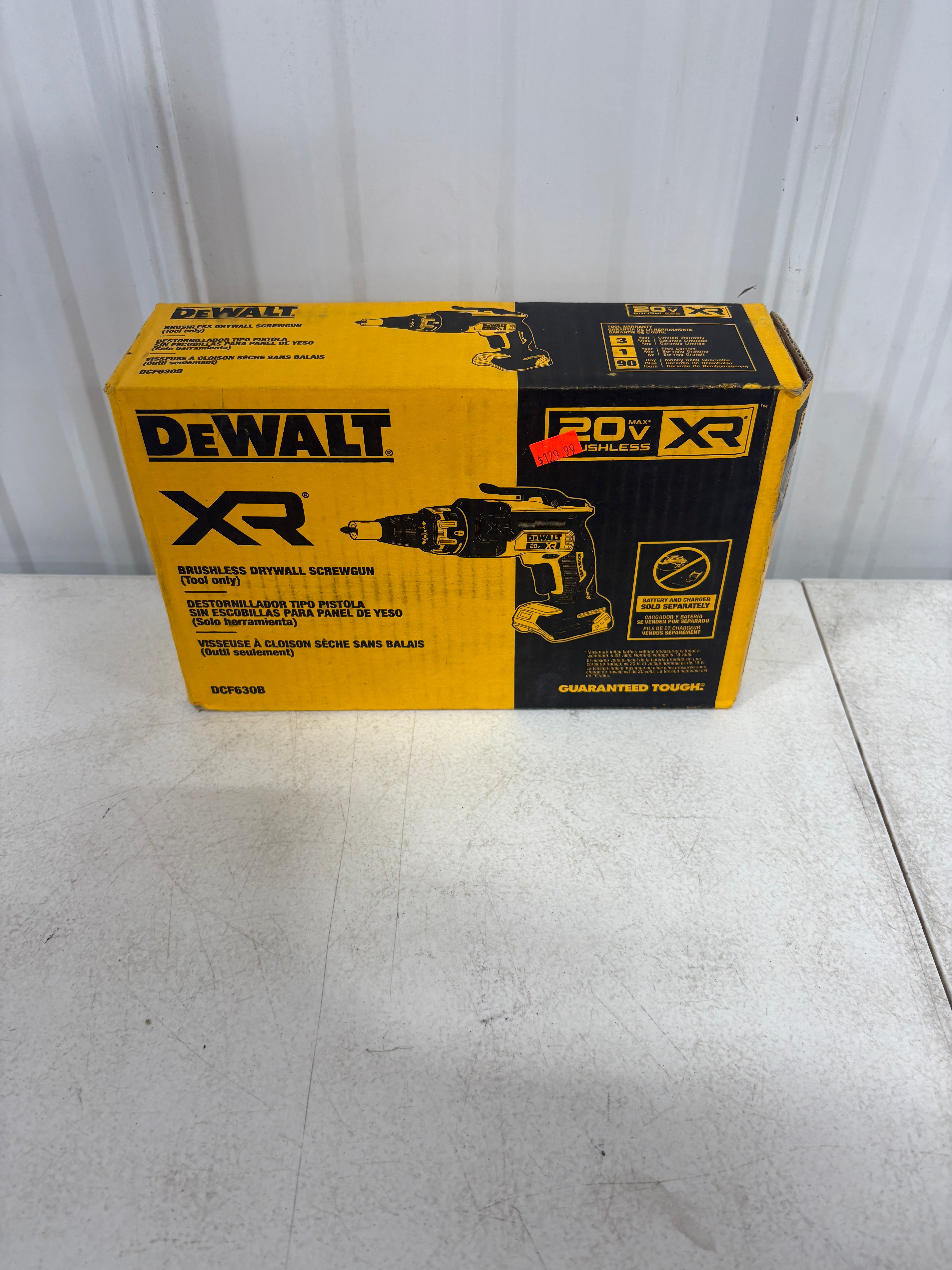 Brand new DEWALT XR 20V MAX Lithium-Ion Cordless Brushless Screw Gun (Tool Only)