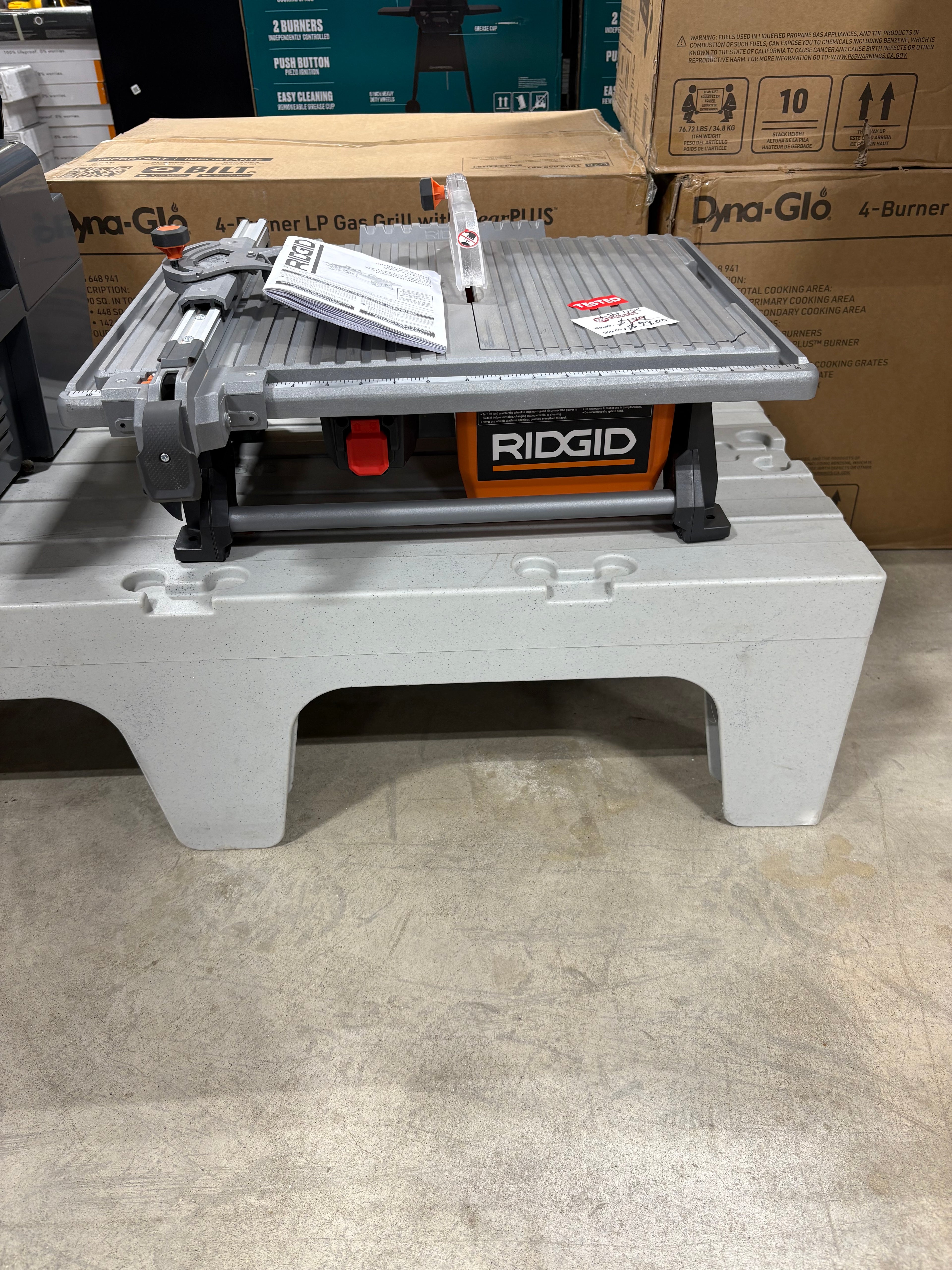 Used like New RIDGID 6.5-Amp 7 in. Blade Corded Table Top Wet Tile Saw