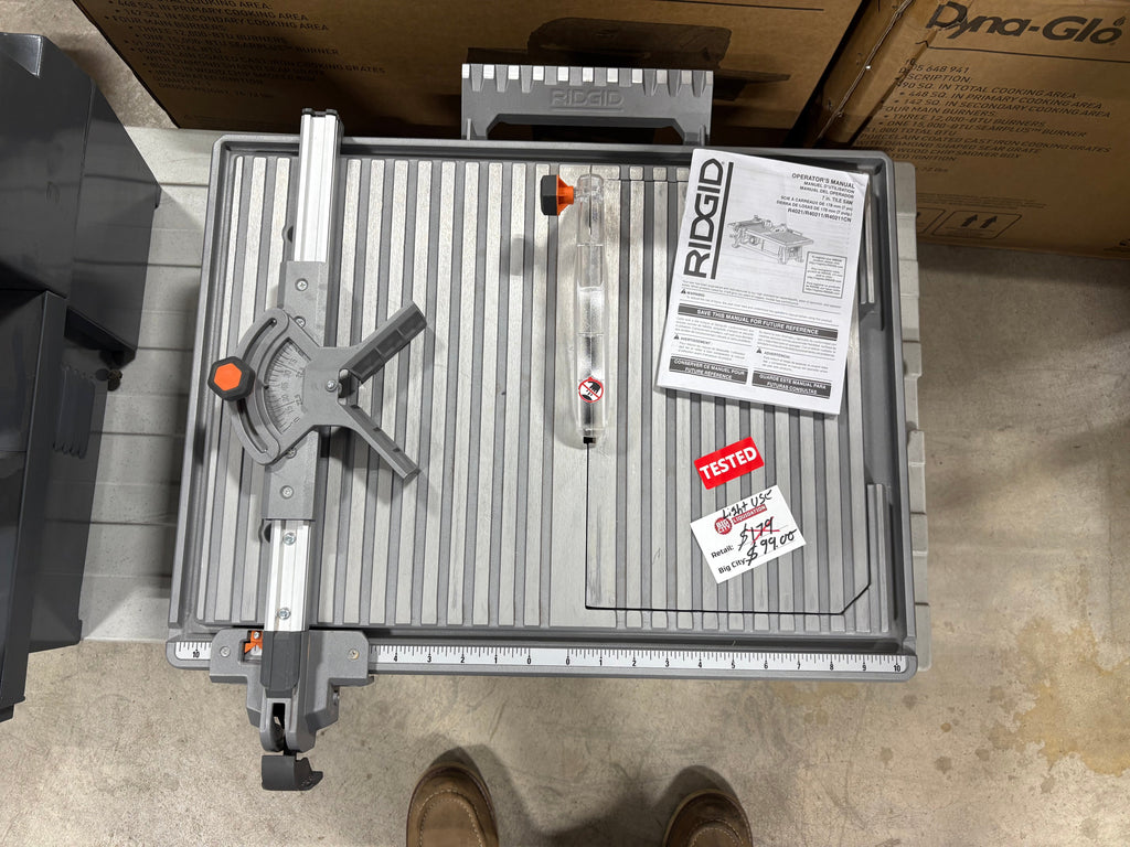 Used like New RIDGID 6.5-Amp 7 in. Blade Corded Table Top Wet Tile Saw