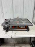 Used like new RIDGID 6.5-Amp 7 in. Blade Corded Table Top Wet Tile Saw