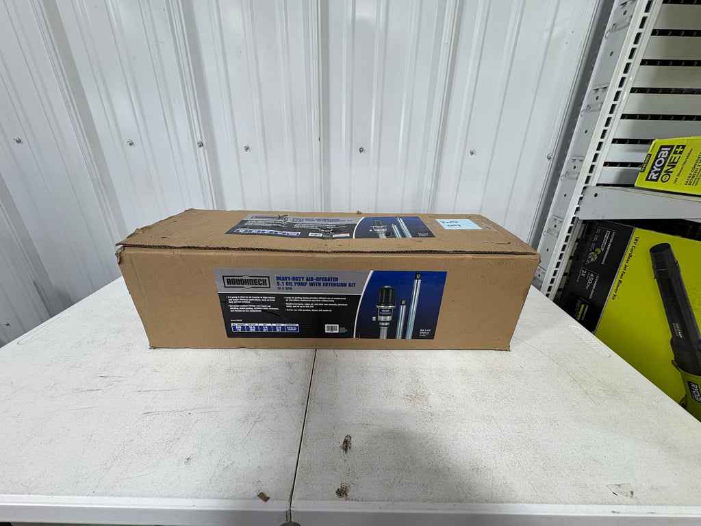 Brand new Roughneck Heavy-Duty Air-Operated Oil Pump, 10.6 GPM, 5:1 Oil Pump.