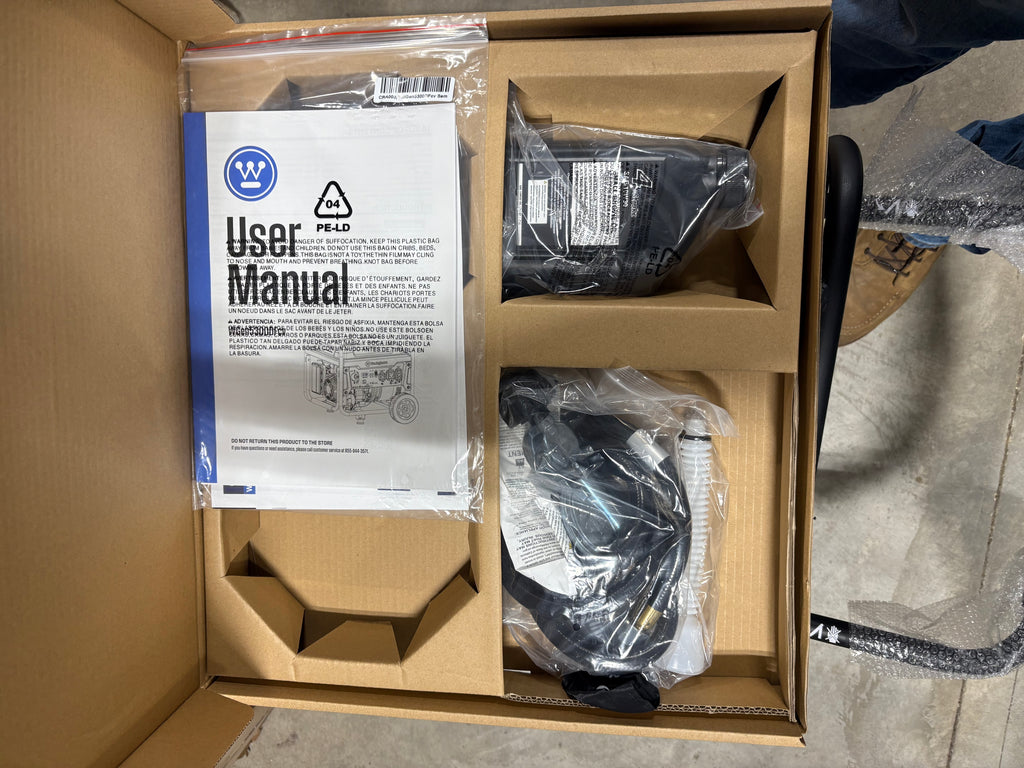 Brand new 6500/5300–Watt Westinghouse Dual Fuel Portable Generator With CO Sensor + Propane Hose