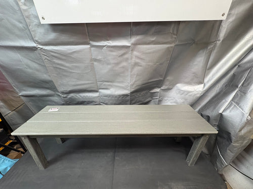 Brand new and Fully assembled HONEY JOY Outdoor Bench 2-3 Person HDPE, 55 in-Gray