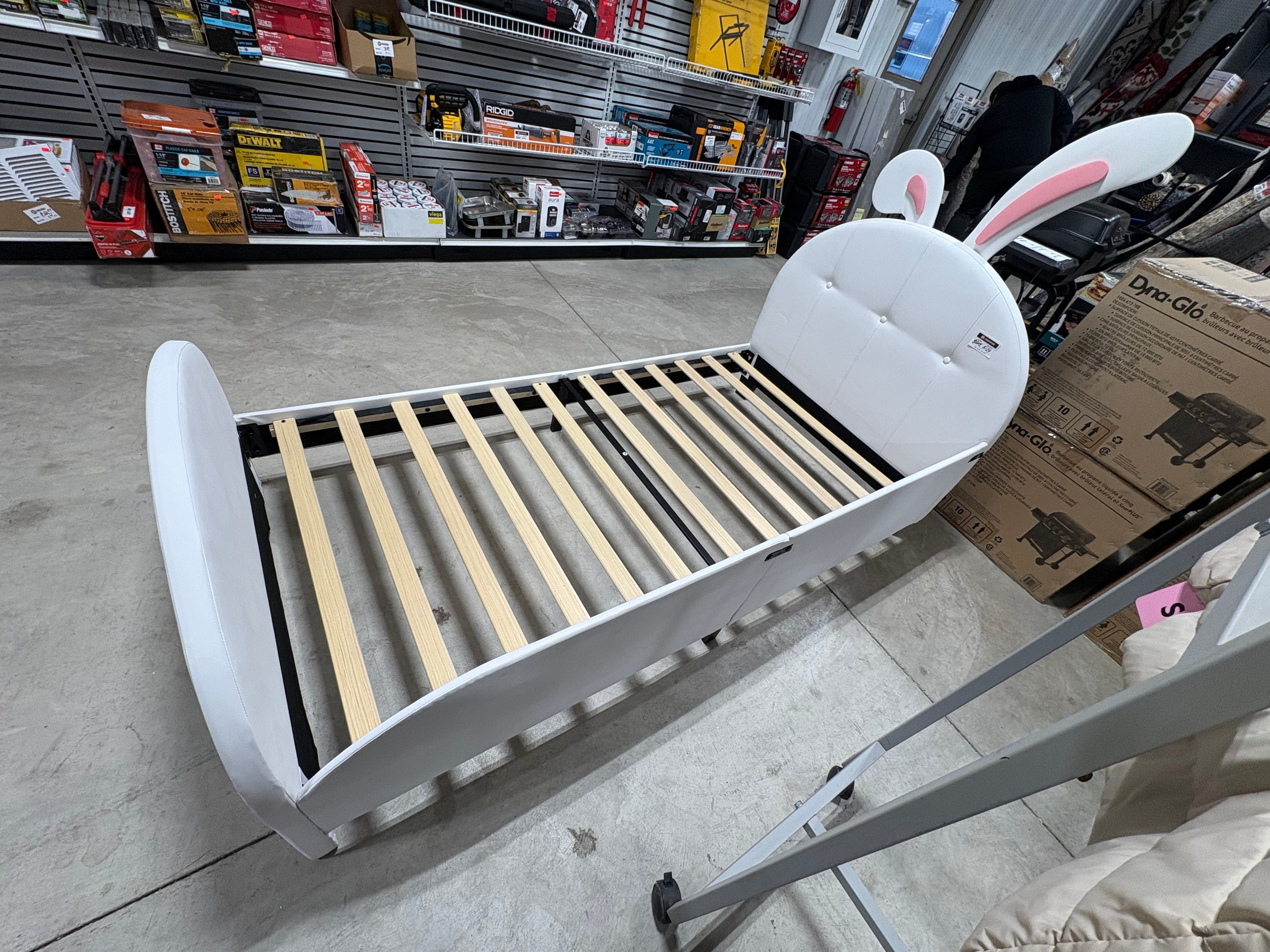 Brand new Polibi White Wood Frame Twin Size Platform Bed with Headboard and Footboard