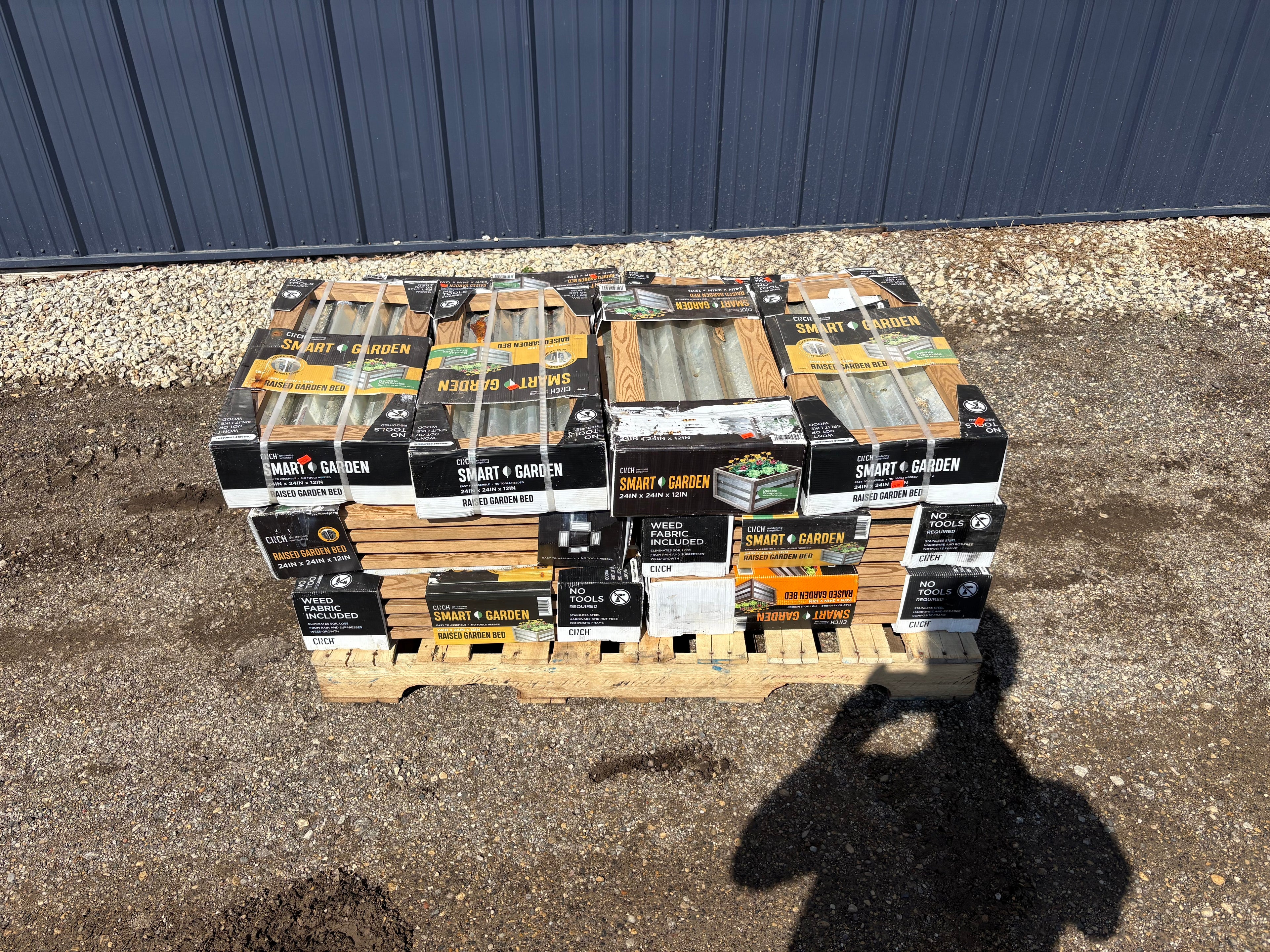 Brand new Cinch Smart Garden 24 in. x 24 in. x 12 in. Tan Composite with Galvanized Steel Raised Garden Bed