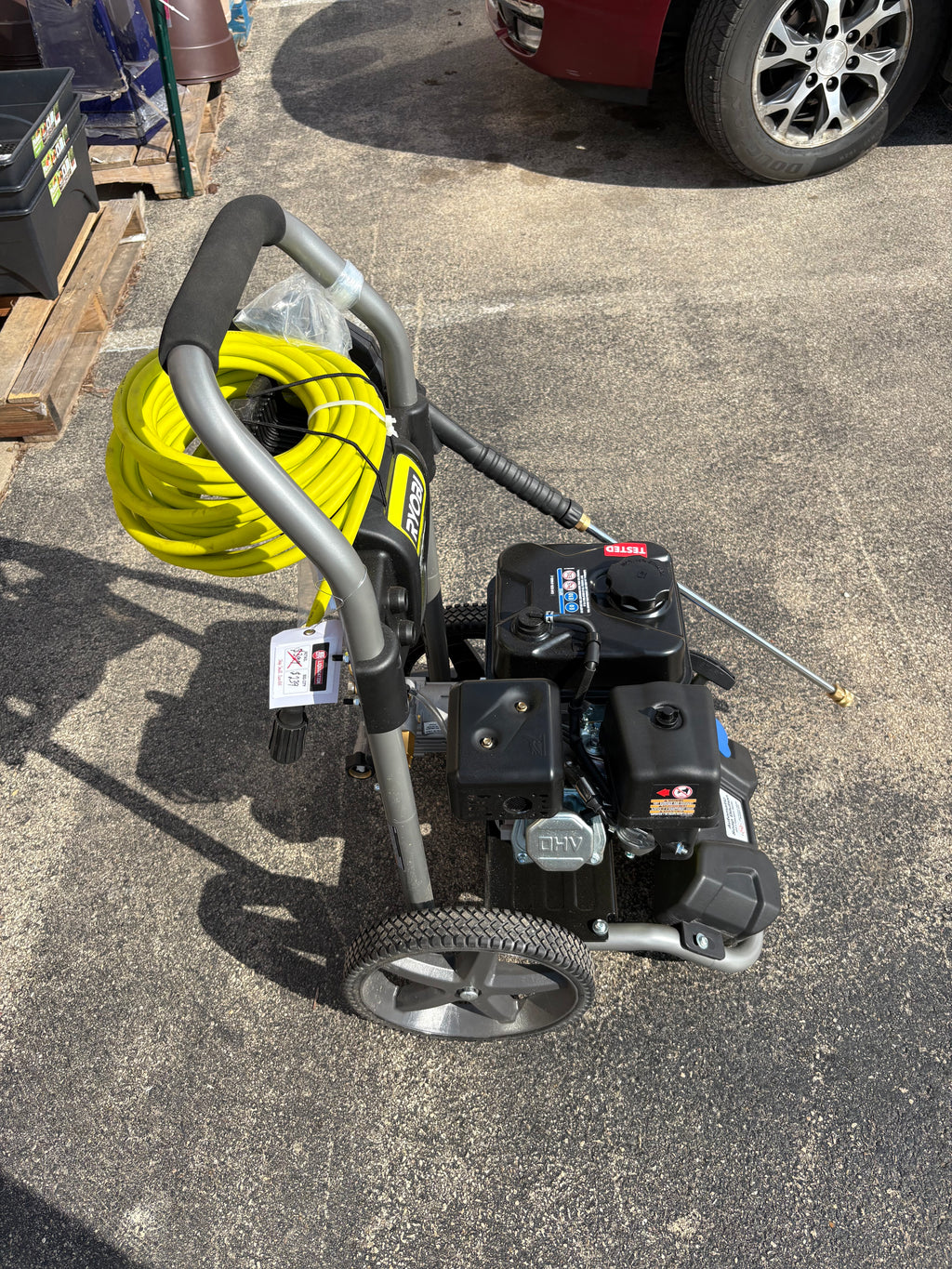 RYOBI 3300 PSI 2.4 GPM Cold Water Gas Pressure Washer with 212cc Engine.