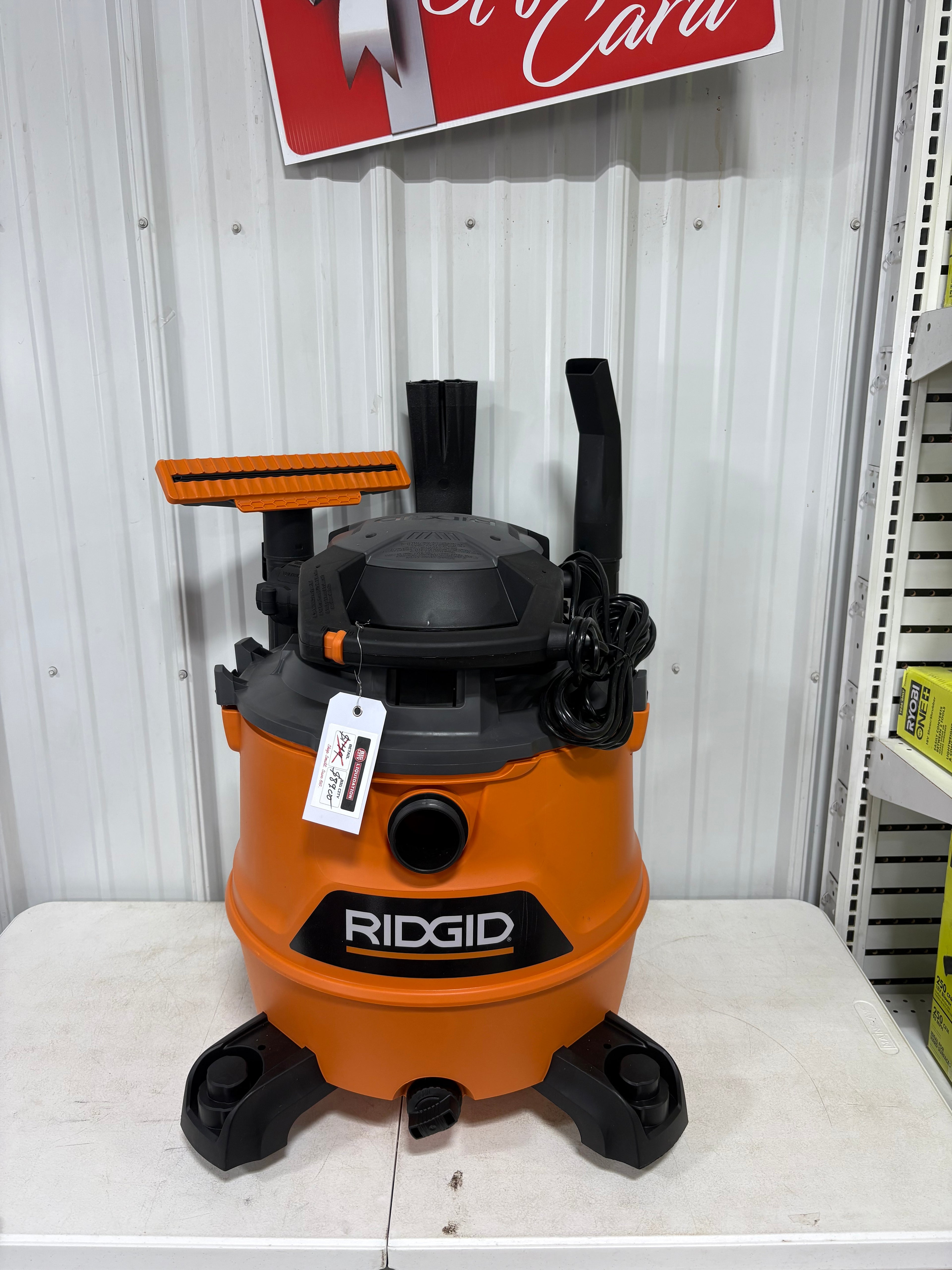 Brand new  RIDGID 16 Gal. 6.5 Peak HP NXT Shop Vacuum Wet Dry Vac with Detachable Blower, Filter, Locking Hose and Accessories