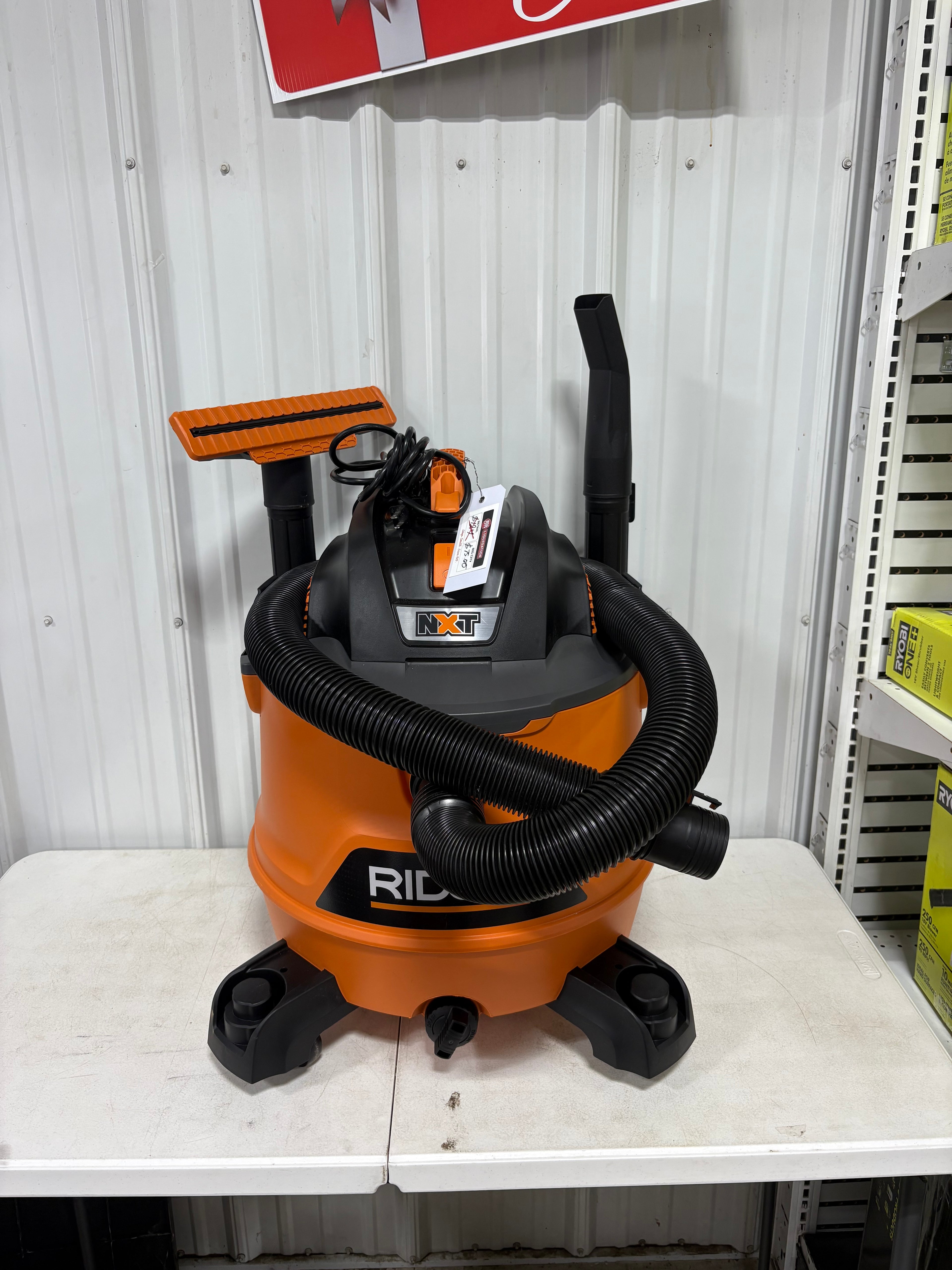 Brand new RIDGID 14 Gal. 6.0 Peak HP NXT Shop Vacuum Wet Dry Vac with Fine Dust Filter, Locking Hose, Wands and Attachments