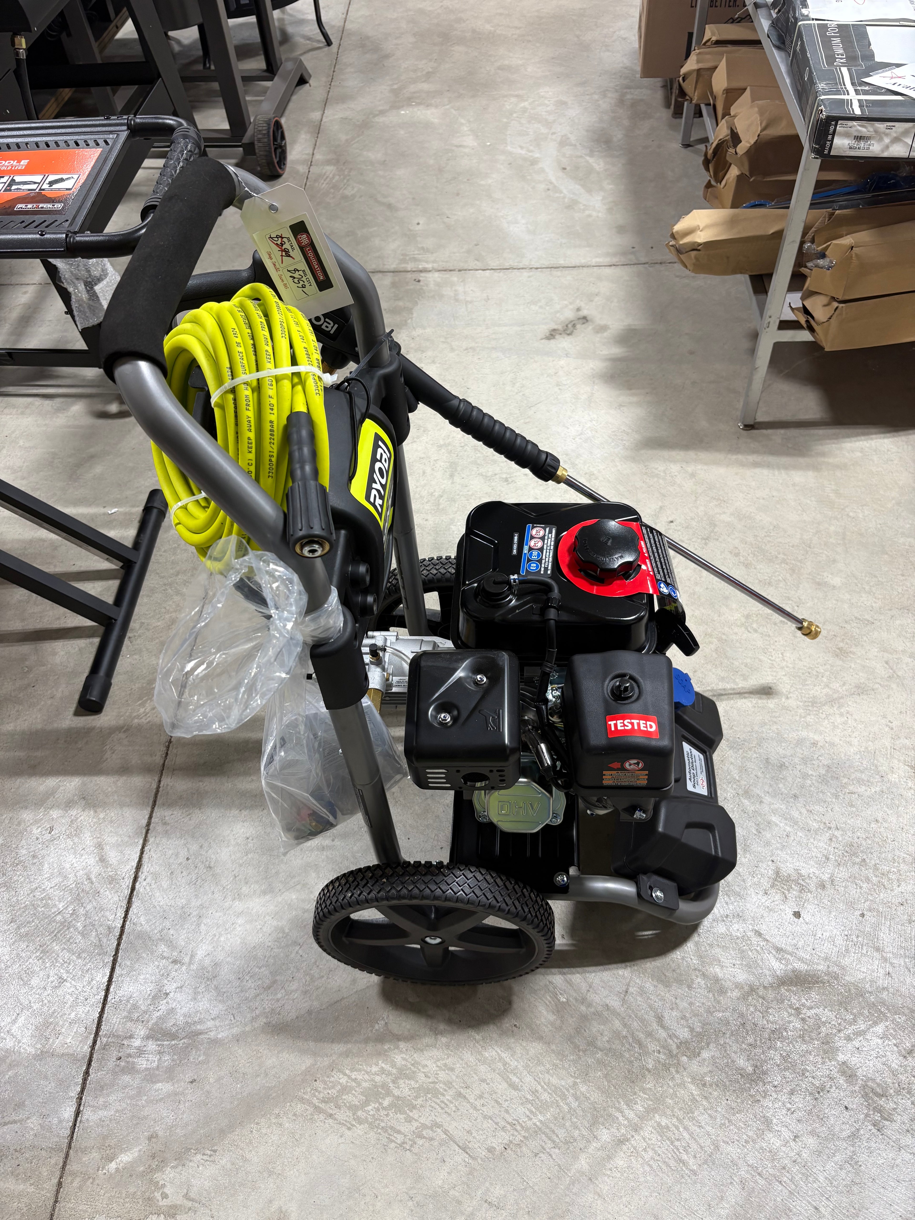 Brand new RYOBI 3300 PSI 2.4 GPM Cold Water Gas Pressure Washer with 212cc Engine