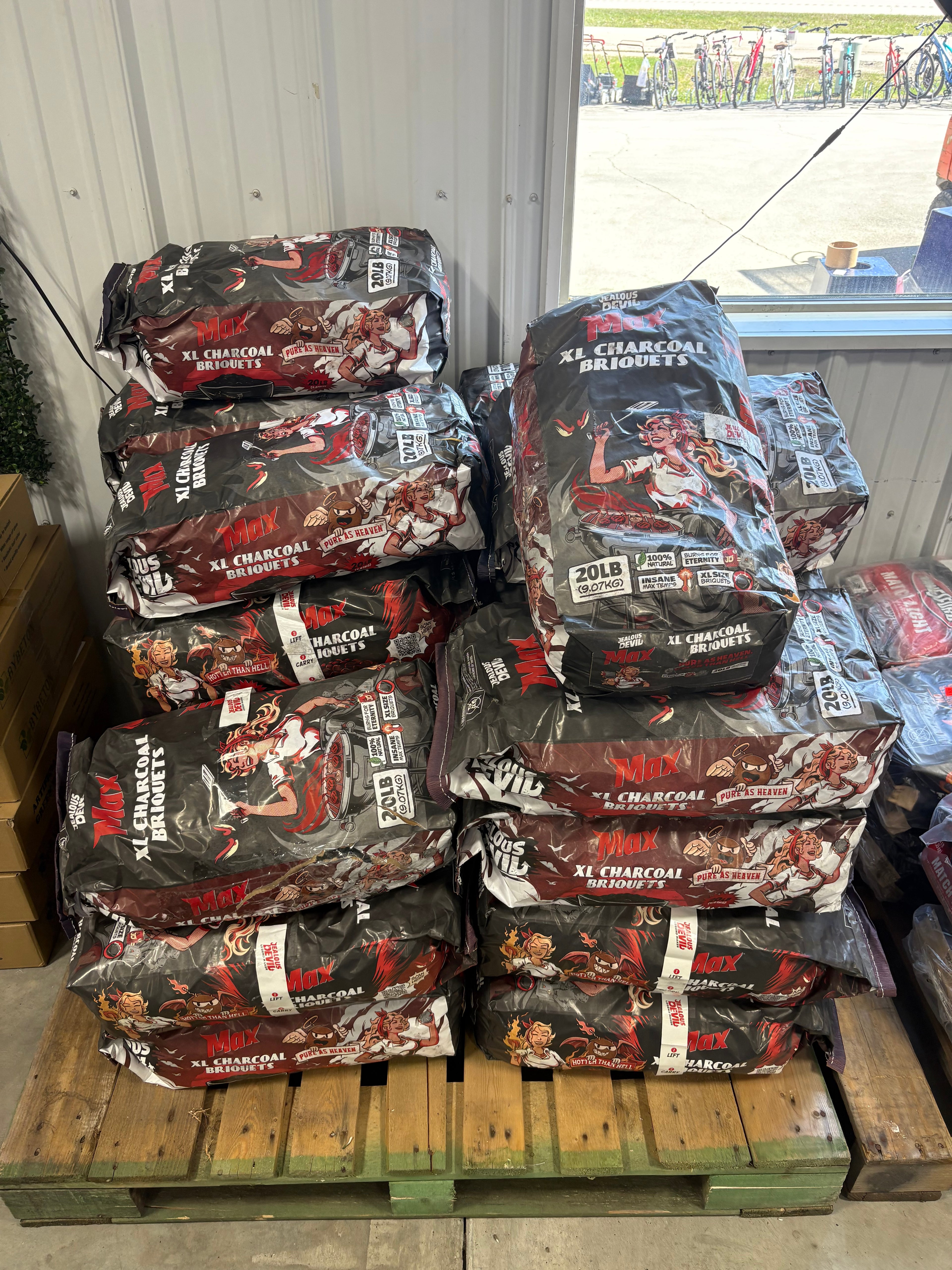 Brand new JEALOUS DEVIL 20 lbs. Max XL Charcoal Briquets