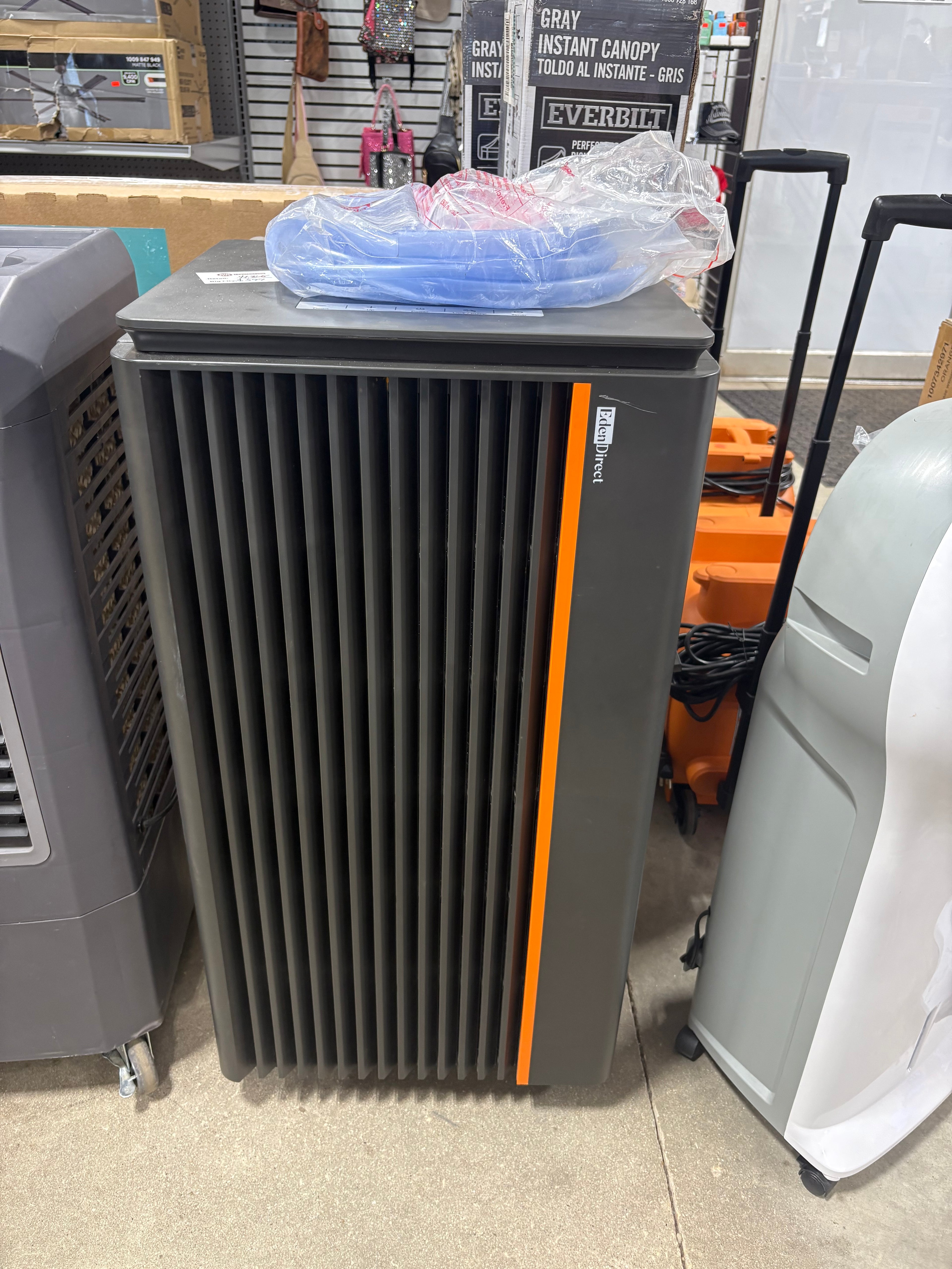 Brand new Edendirect 296 pt. 8,500 sq.ft. Bucketless Dehumidifier in. Black