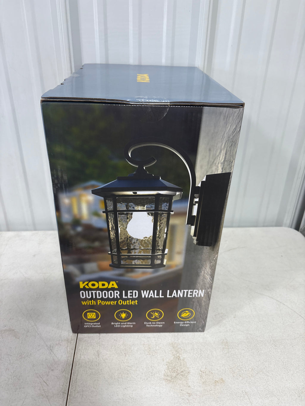 Brand new Koda Outdoor LED Wall Lantern with Power Outlet