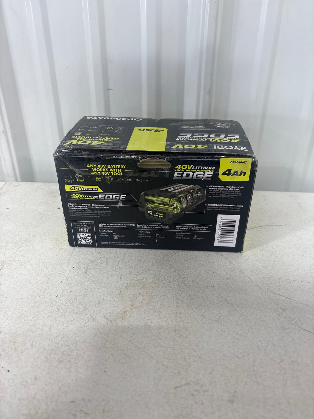 RYOBI 40V 4.0 Ah Lithium-Ion High Performance EDGE Battery