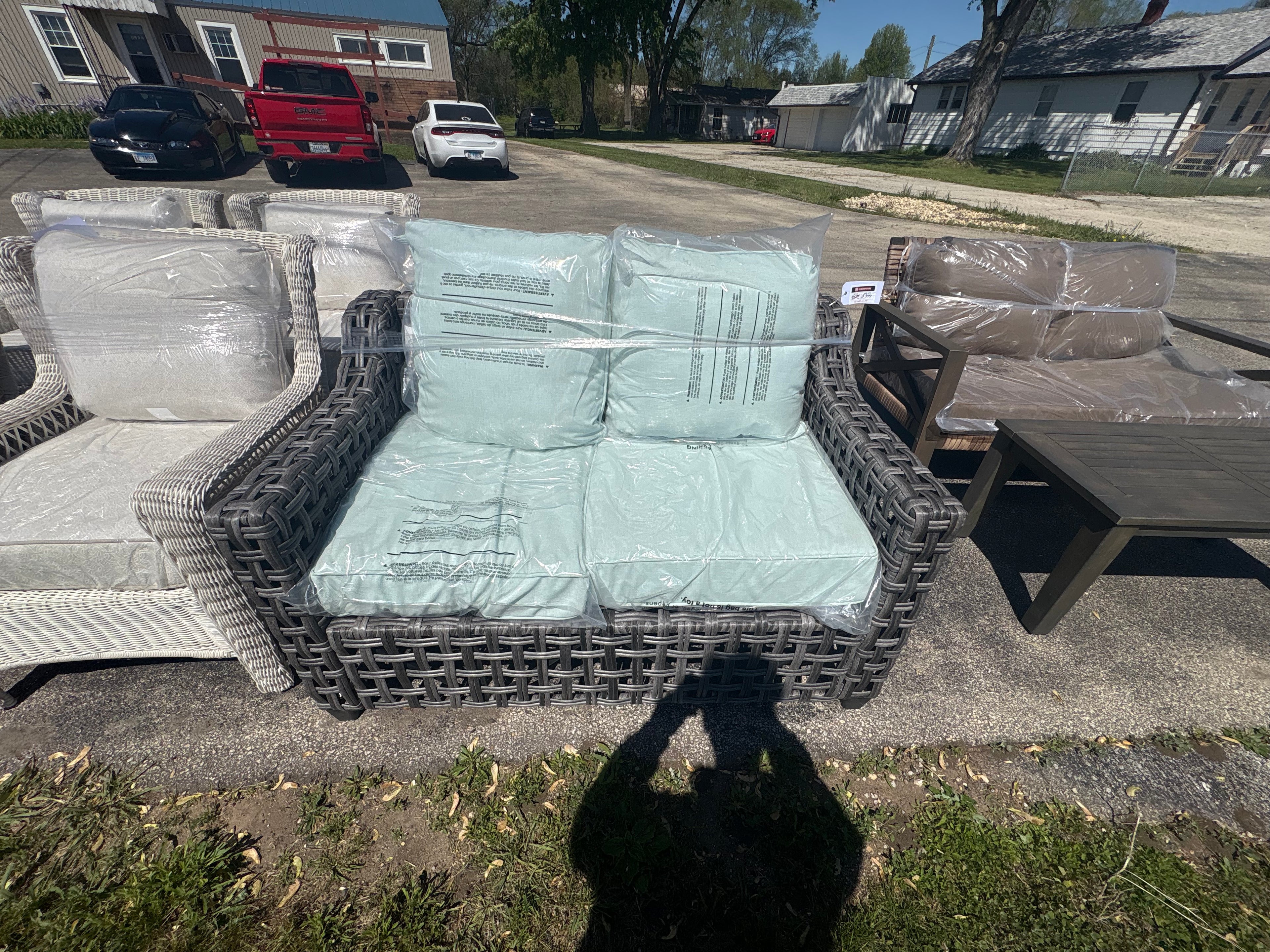 Brand new and assembled Briar Ridge Chunky Modern Loveseat