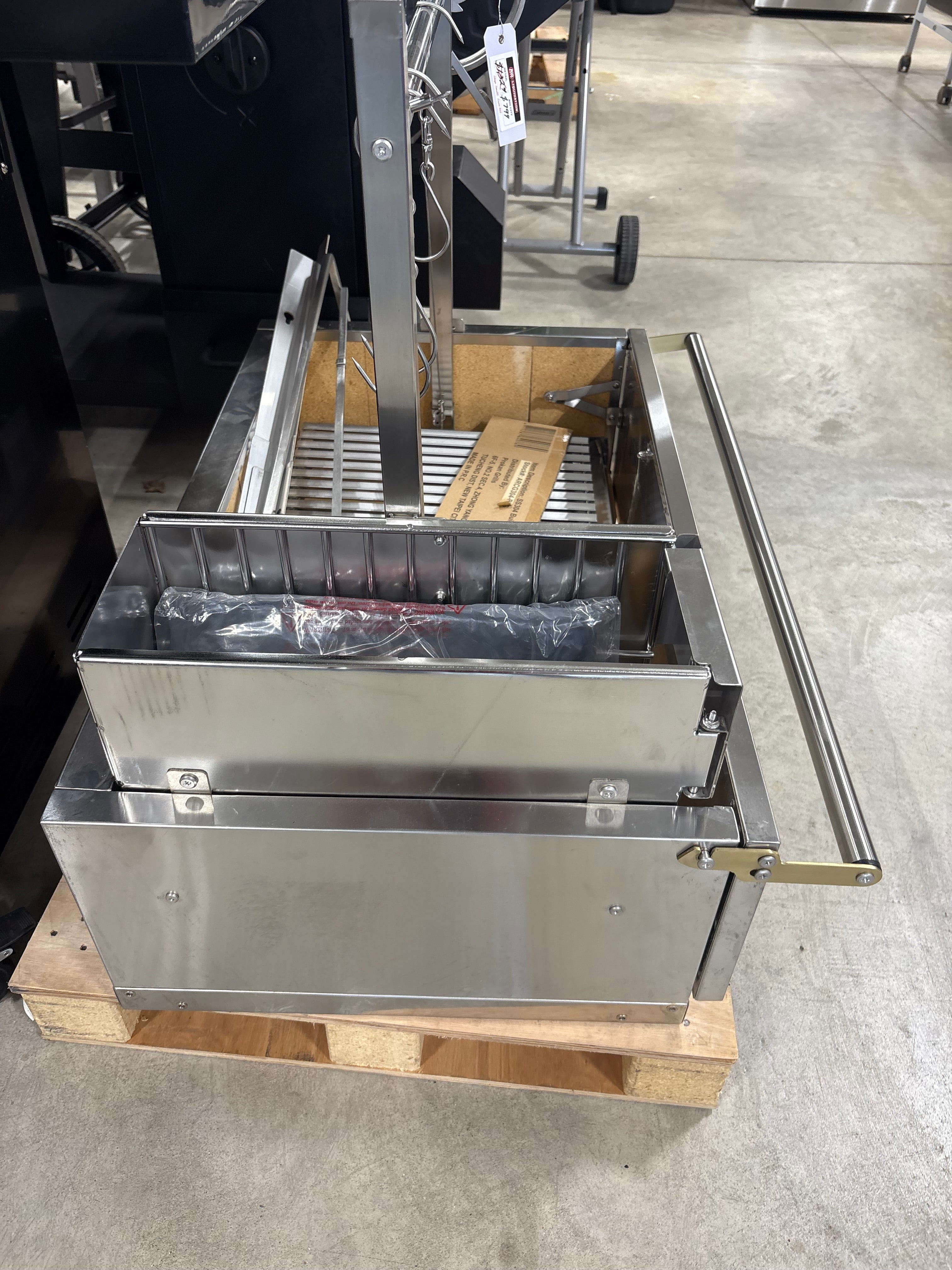 Brand new PROKAn 36 in. Infinity Portable Argentine Charcoal and Wood Built-In Grill in Stainless Steel