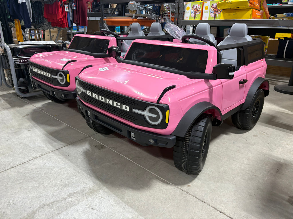 Brand new and Fully Assembled Kidtrax 12V Ford Bronco Kids Ride on Car, Pink