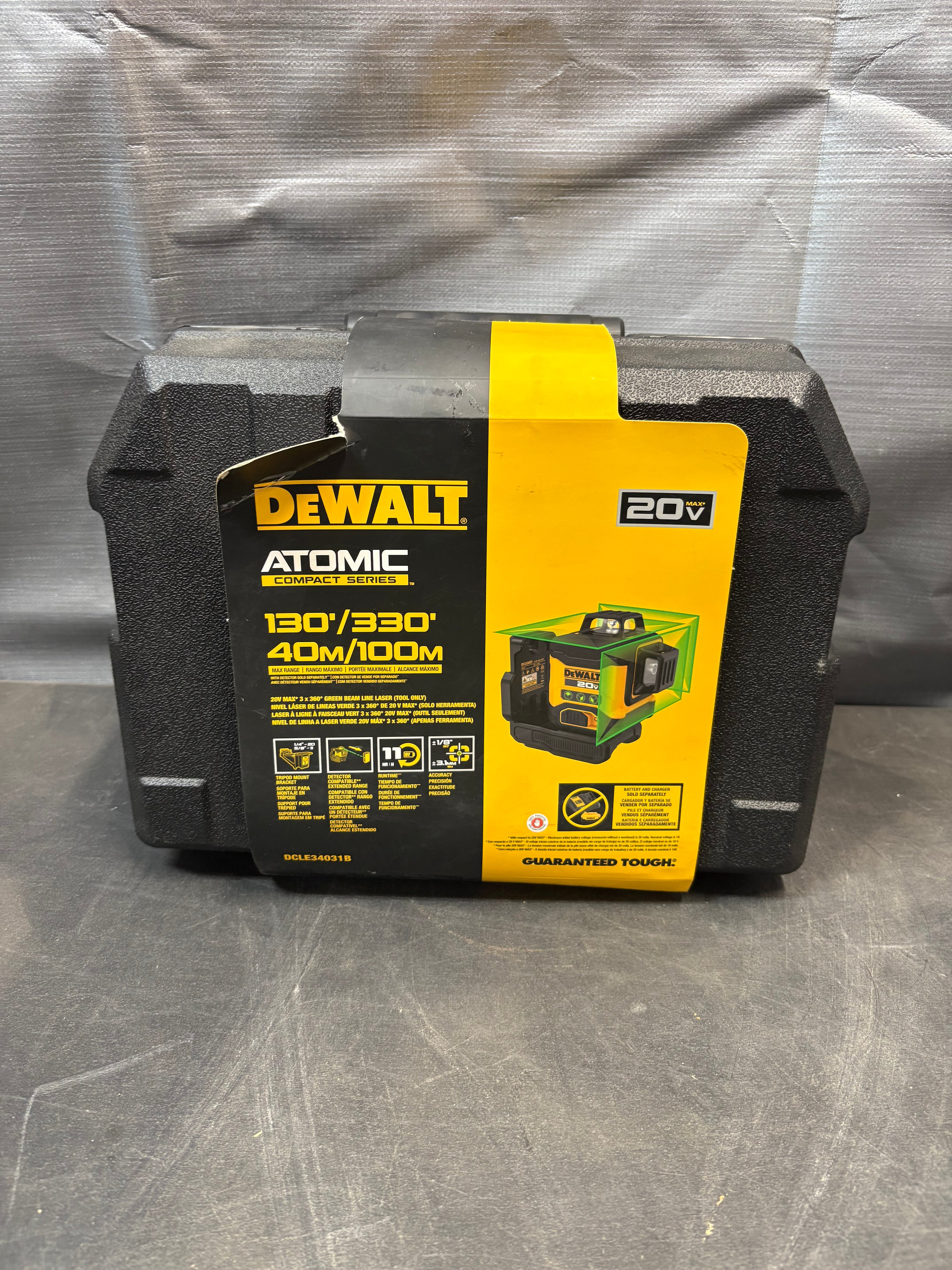 Brand new DEWALT 20V 3-Beam 360-Degree 3-Plane Laser Level (Tool Only)
