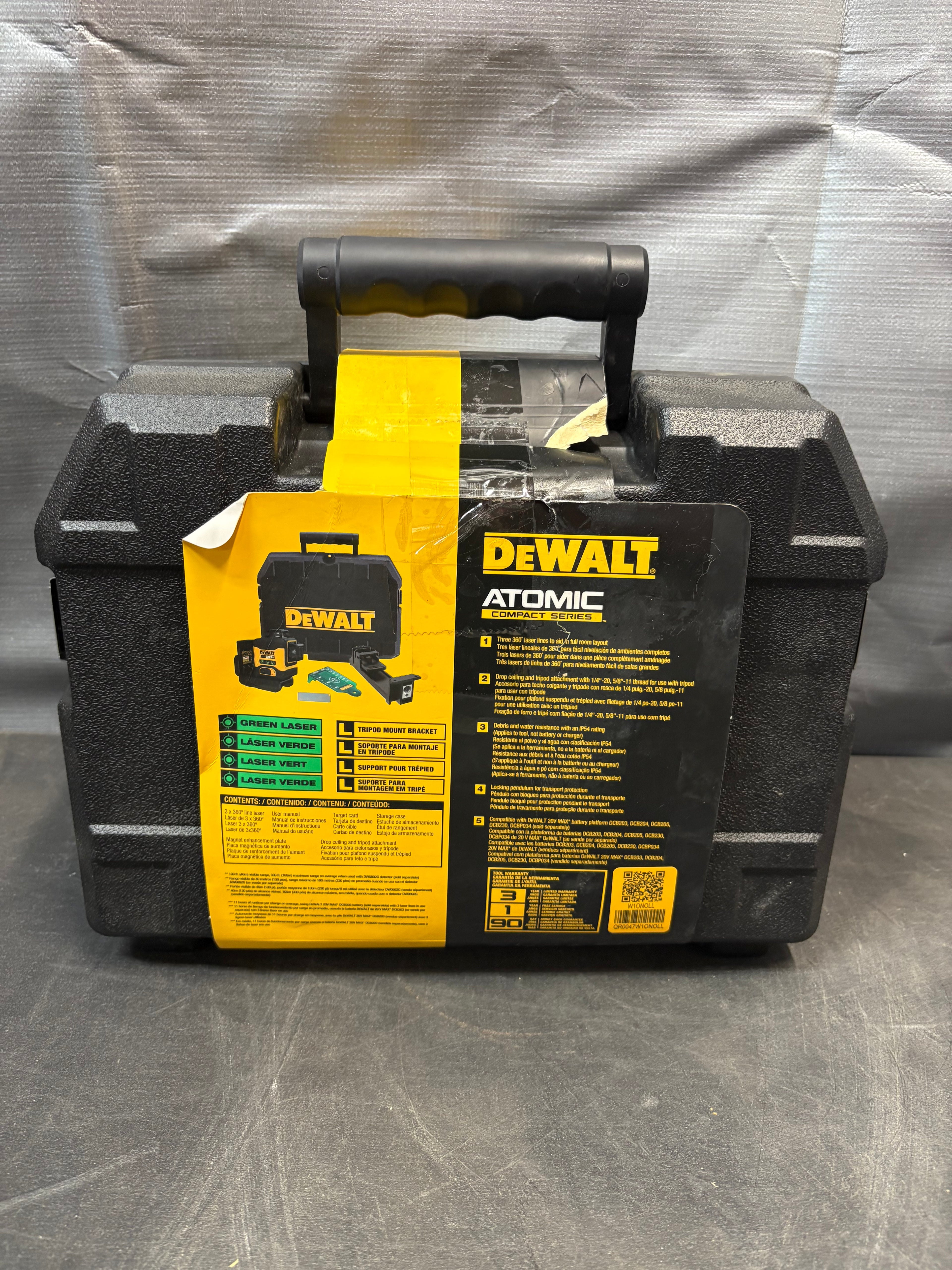 Brand new DEWALT 20V 3-Beam 360-Degree 3-Plane Laser Level (Tool Only)