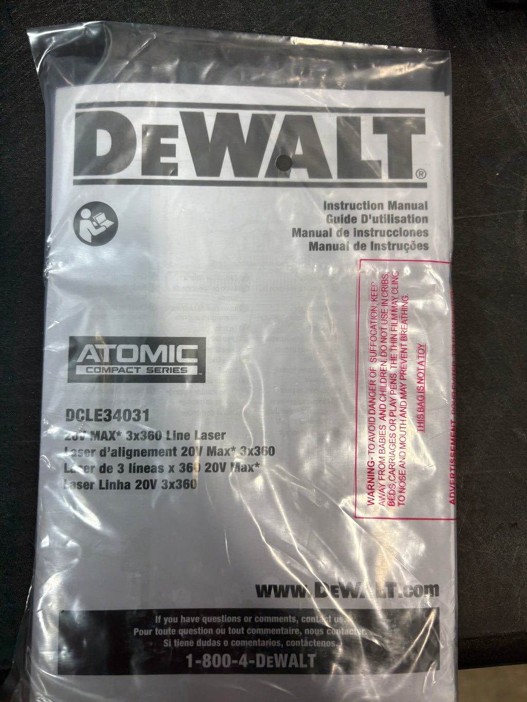 Brand new DEWALT 20V 3-Beam 360-Degree 3-Plane Laser Level (Tool Only)
