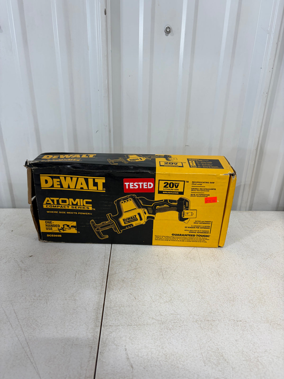 Brand new DEWALT ATOMIC 20V MAX Cordless Brushless Compact Reciprocating Saw (Tool Only)